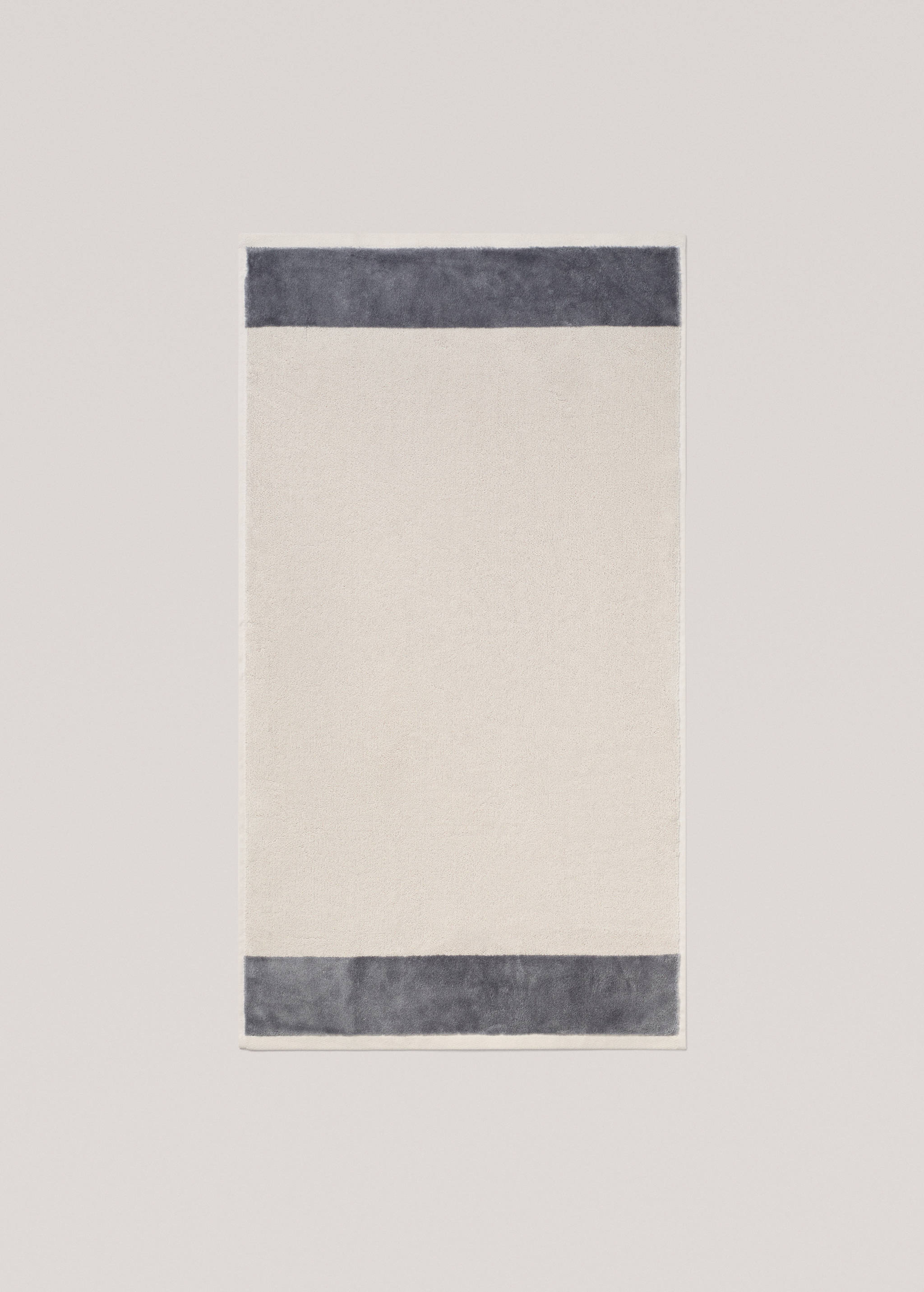 100% cotton hand towel with striped design 50x90cm - Details of the article 4