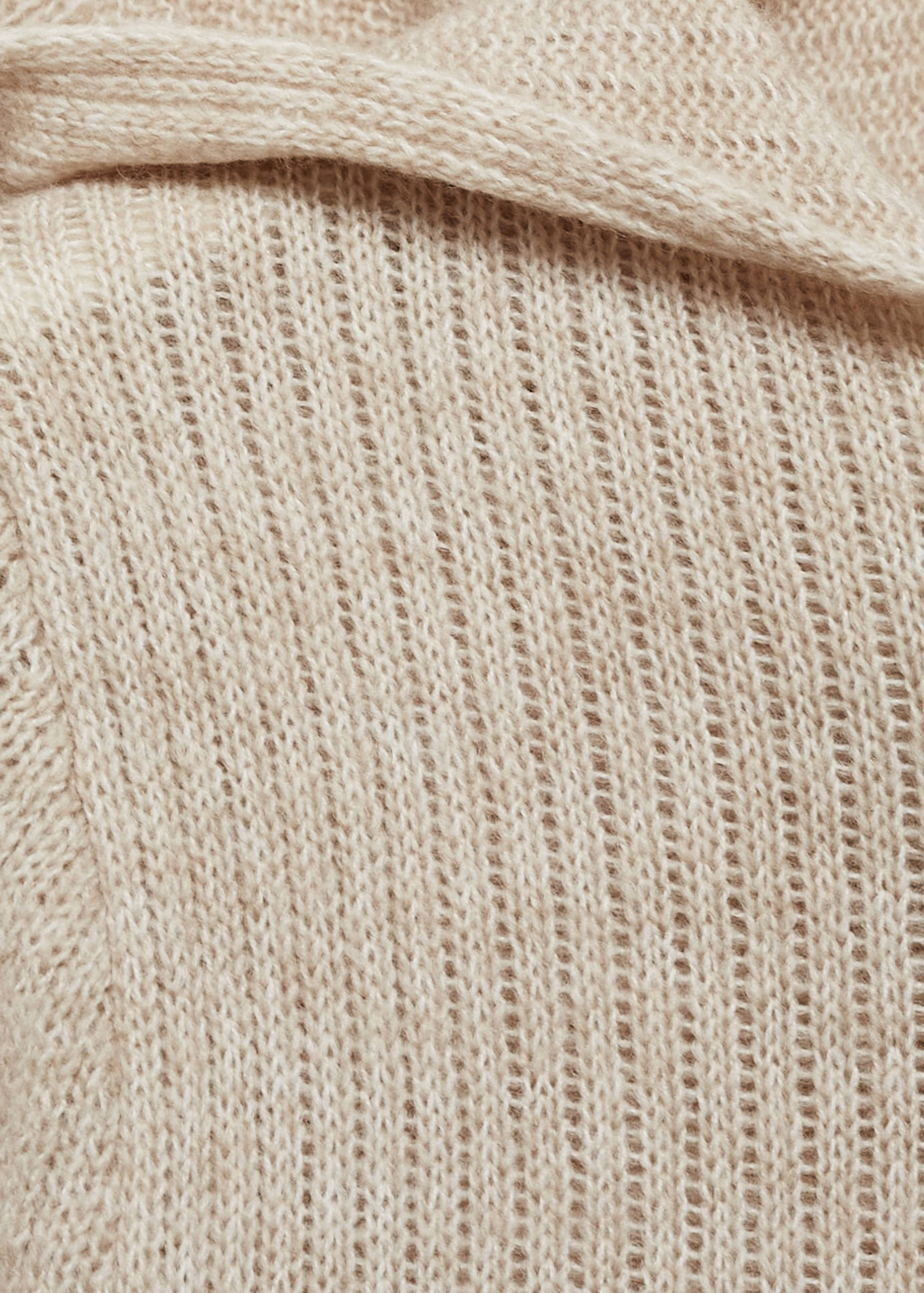 Pull-over maille côtelée capuche - Détail de l'article 8