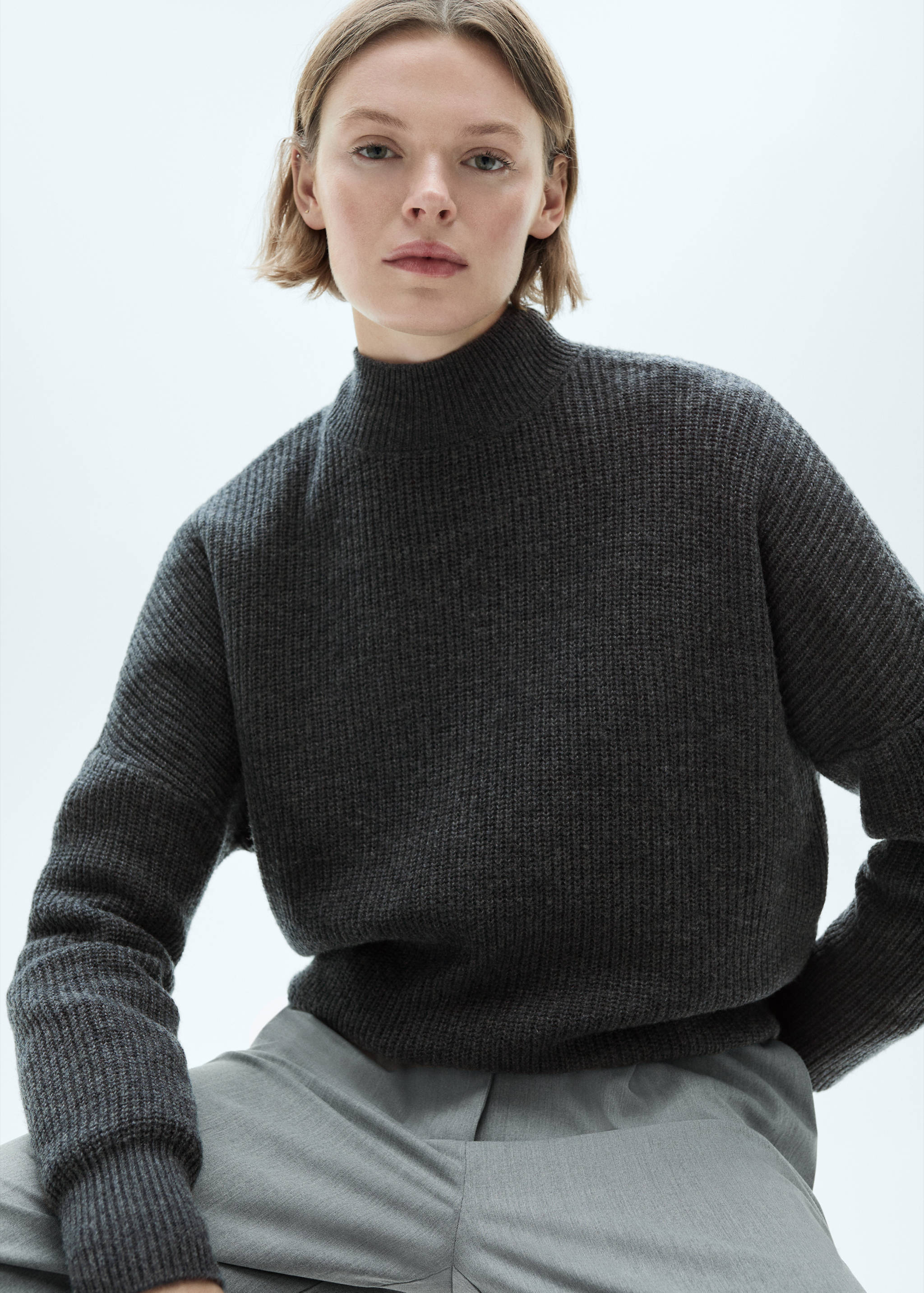 Jersey lana oversize - Plano medio