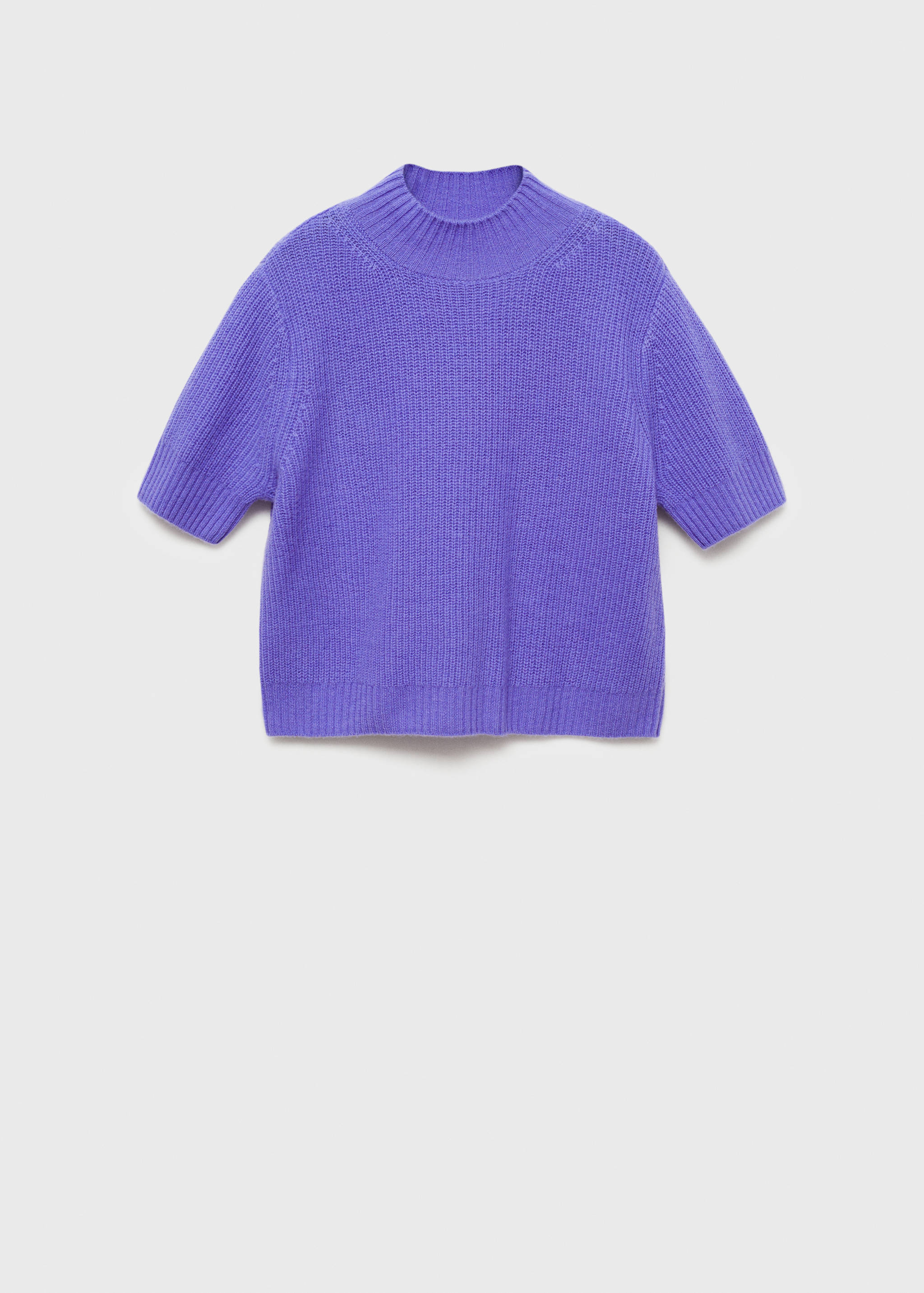 Short-sleeved wool sweater - Article without model
