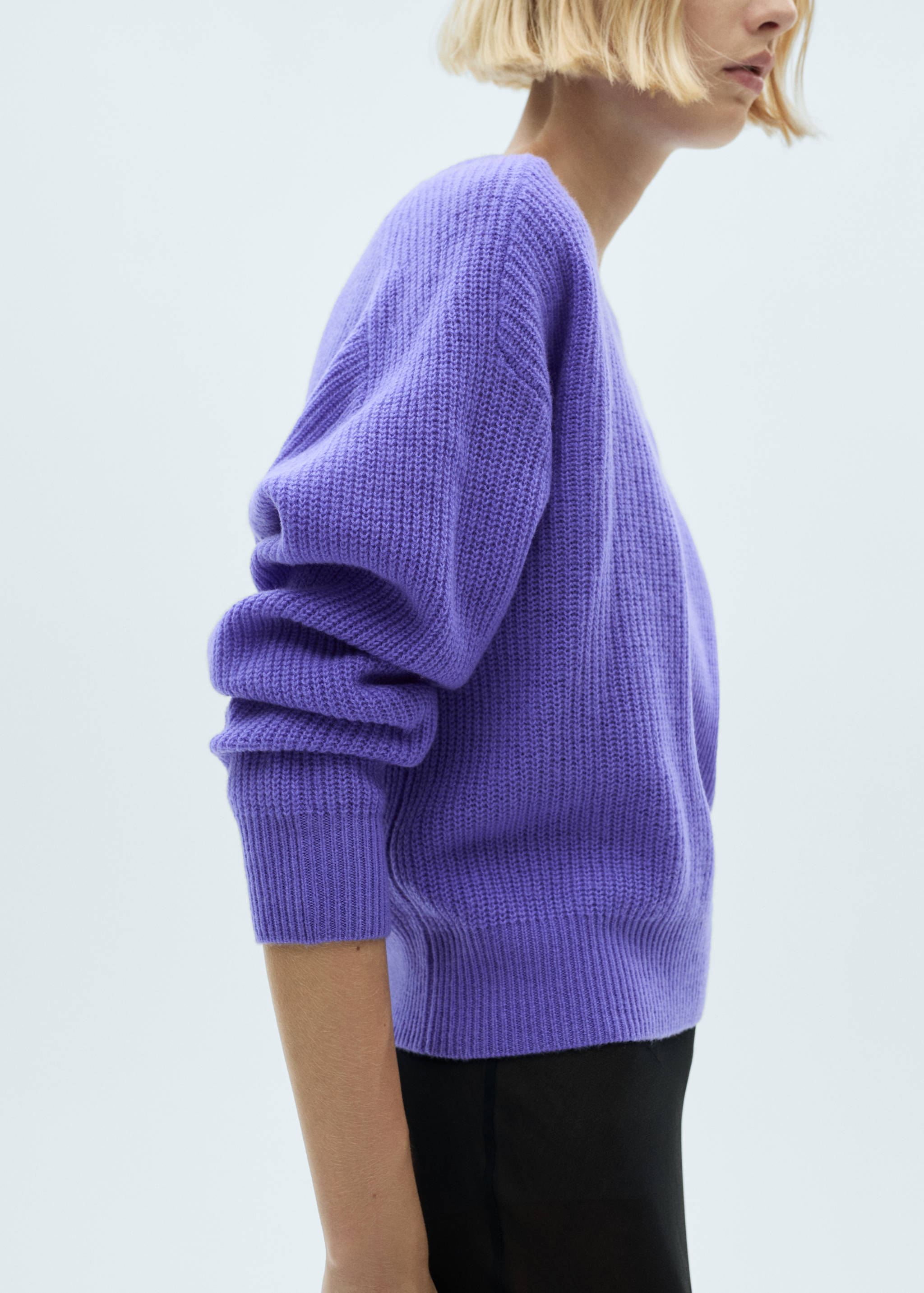 Cropped wool sweater - Medium plane