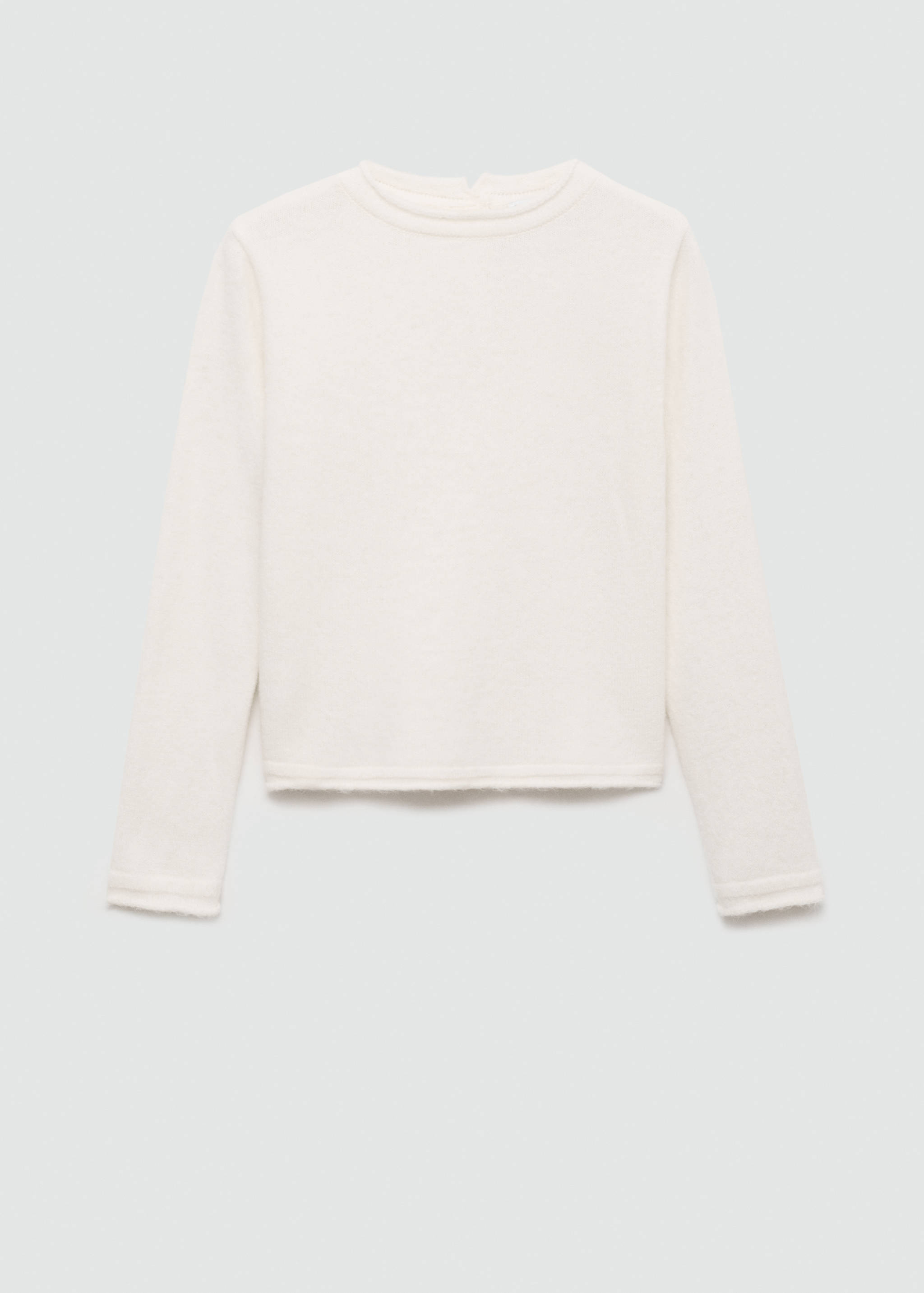 Round-neck sweater with buttons - Article without model