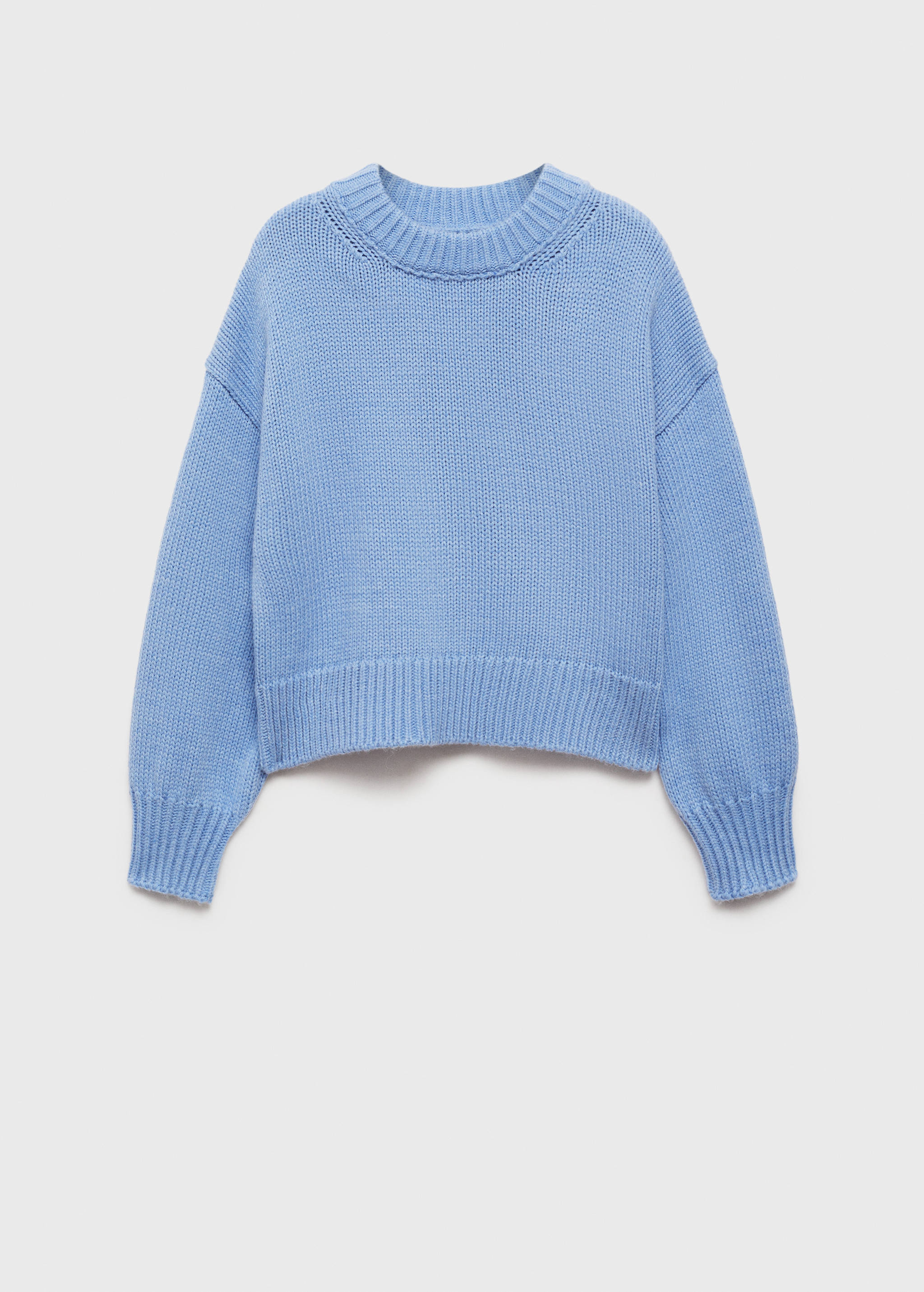 Round-neck knitted sweater - Article without model