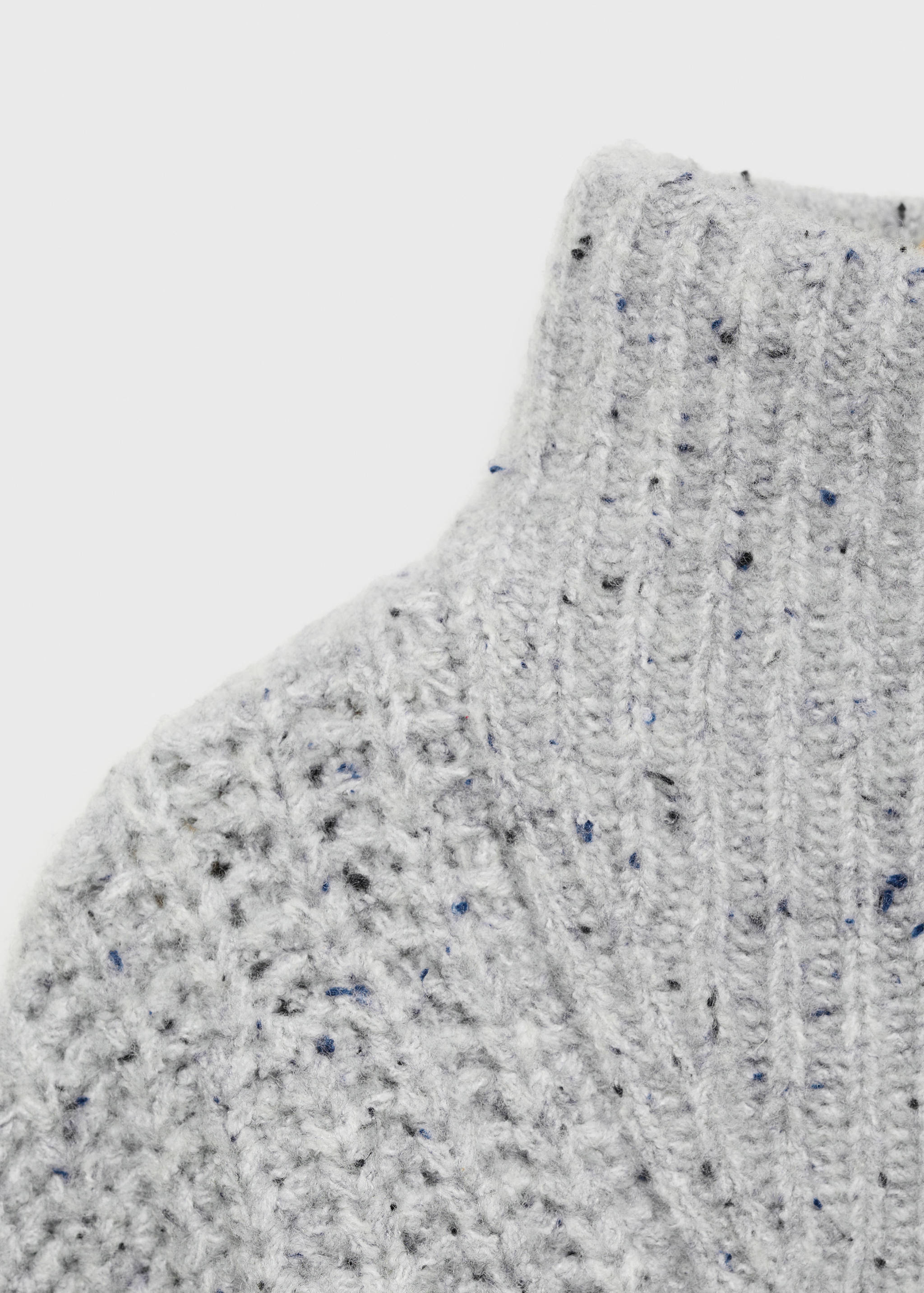 高领拉链毛衣 - null