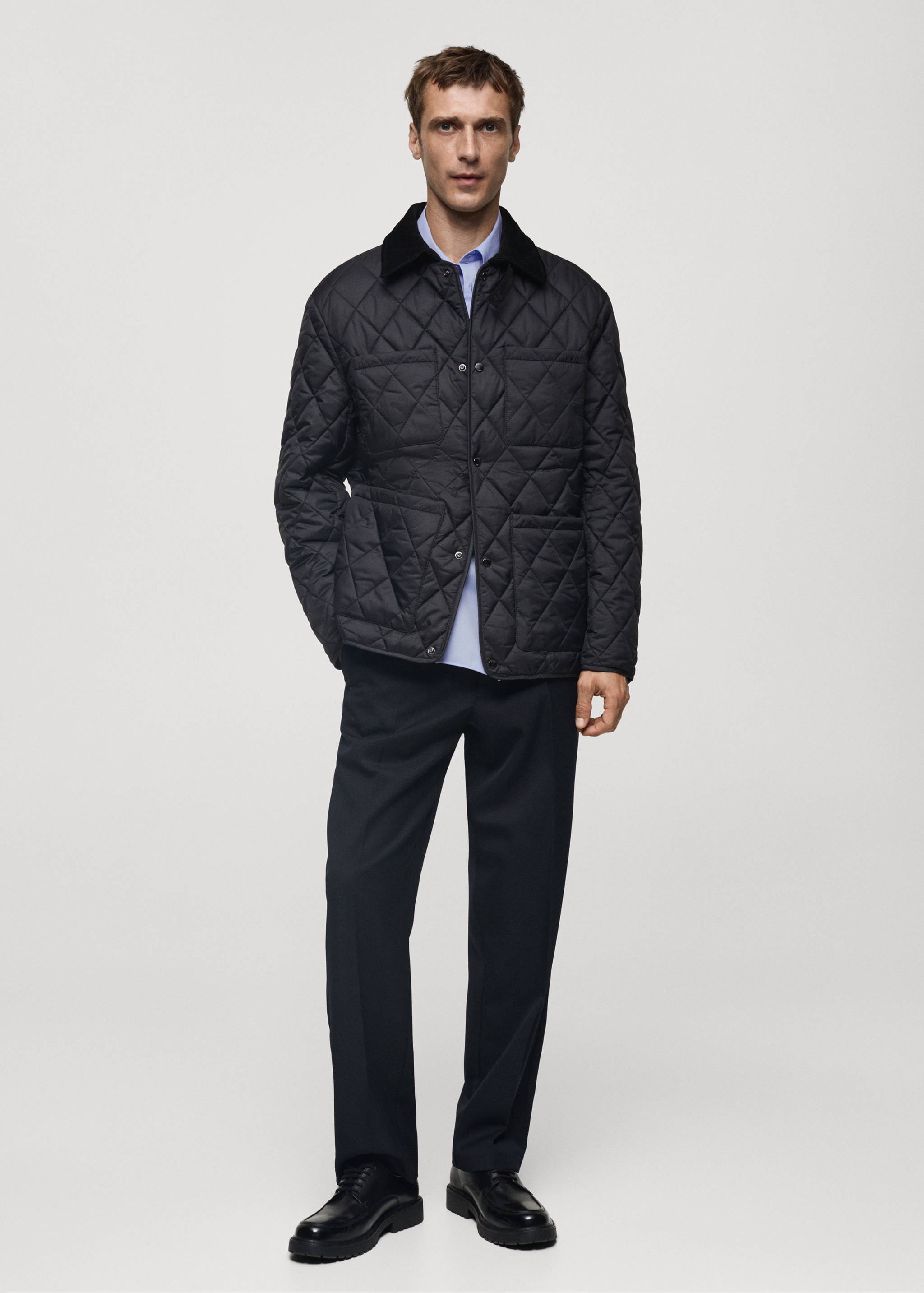 Water-repellent quilted jacket - General plane