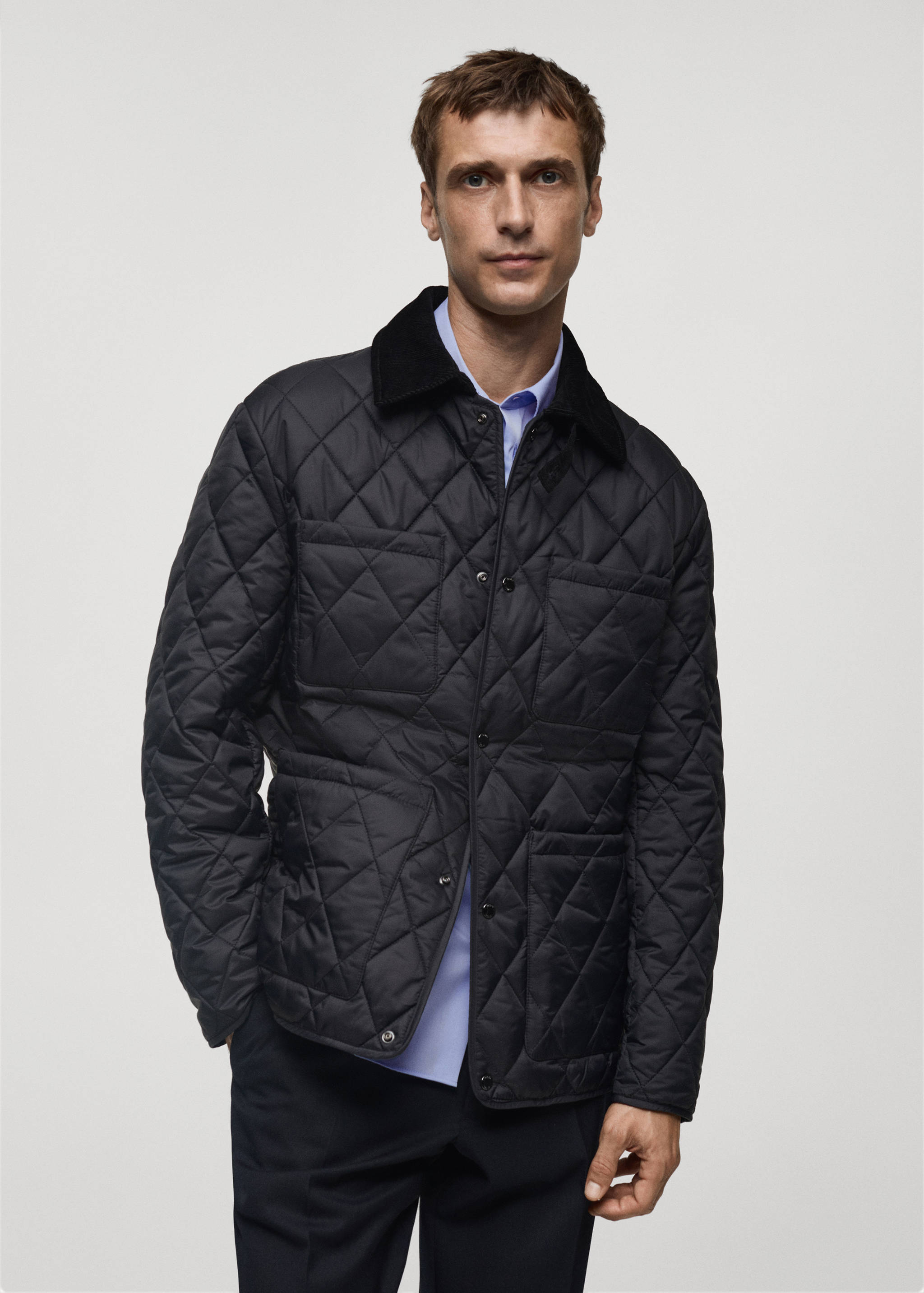 Water-repellent quilted jacket - Medium plane