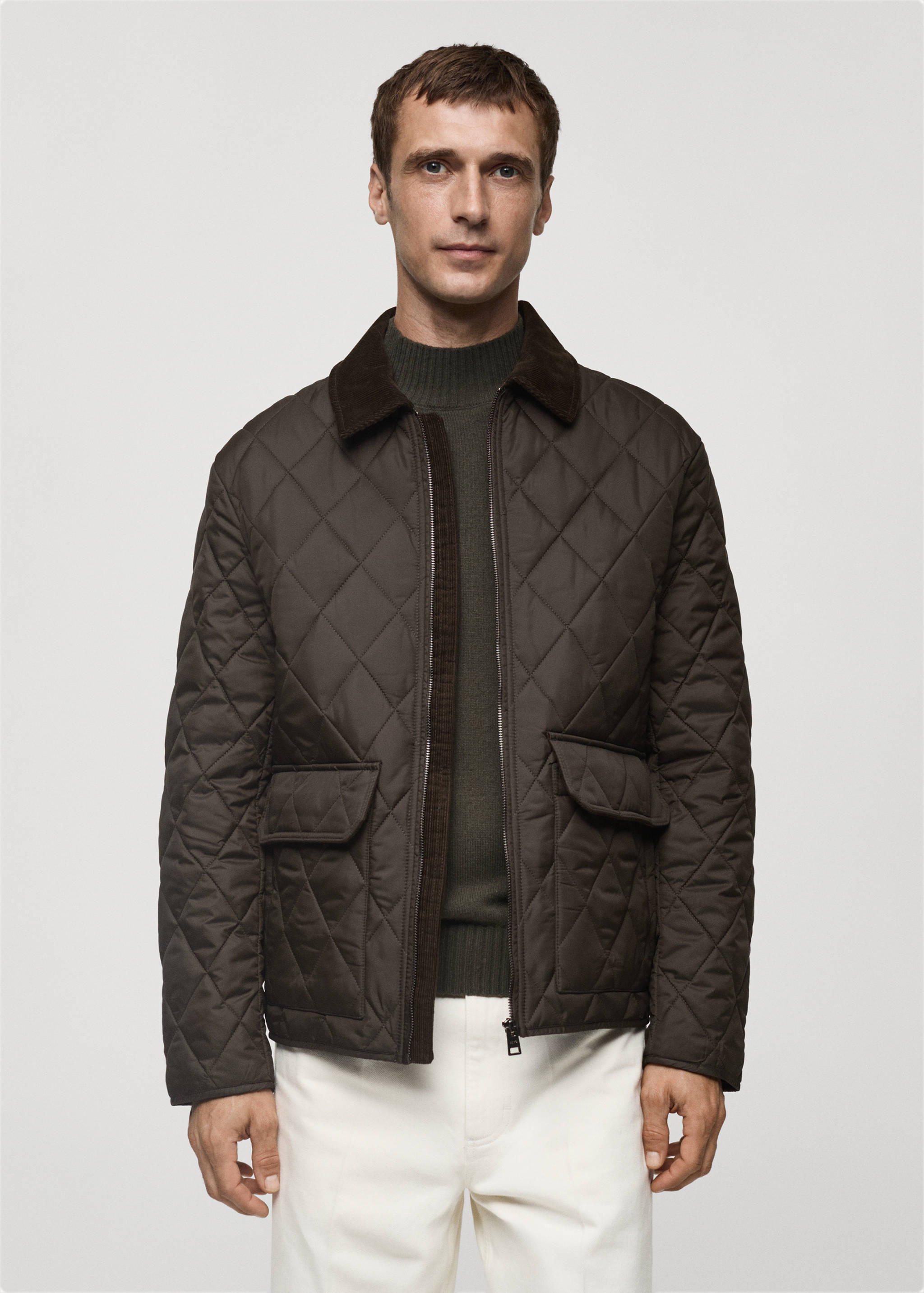 Water-repellent quilted jacket - Medium plane