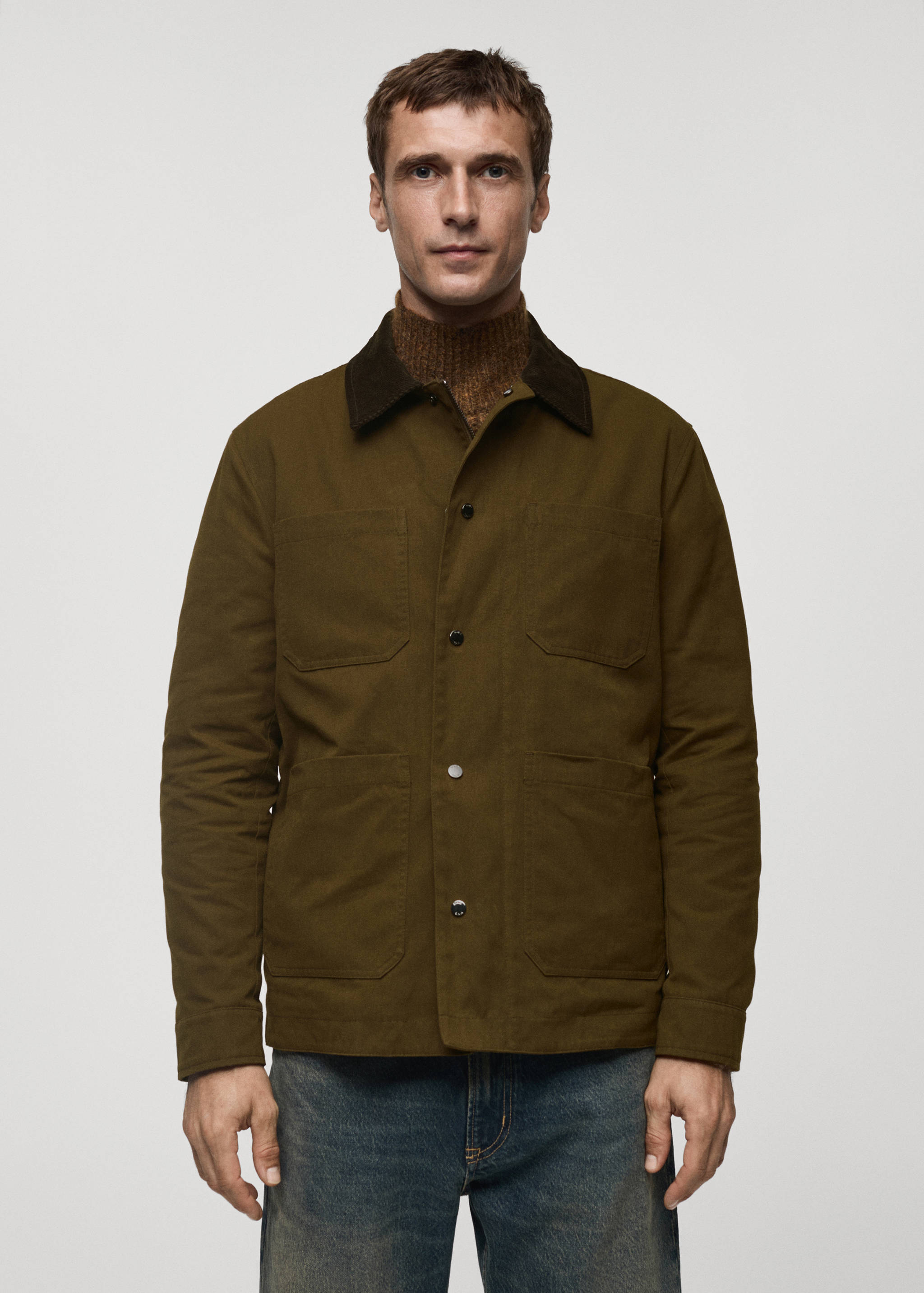 Water-repellent cotton jacket - Medium plane