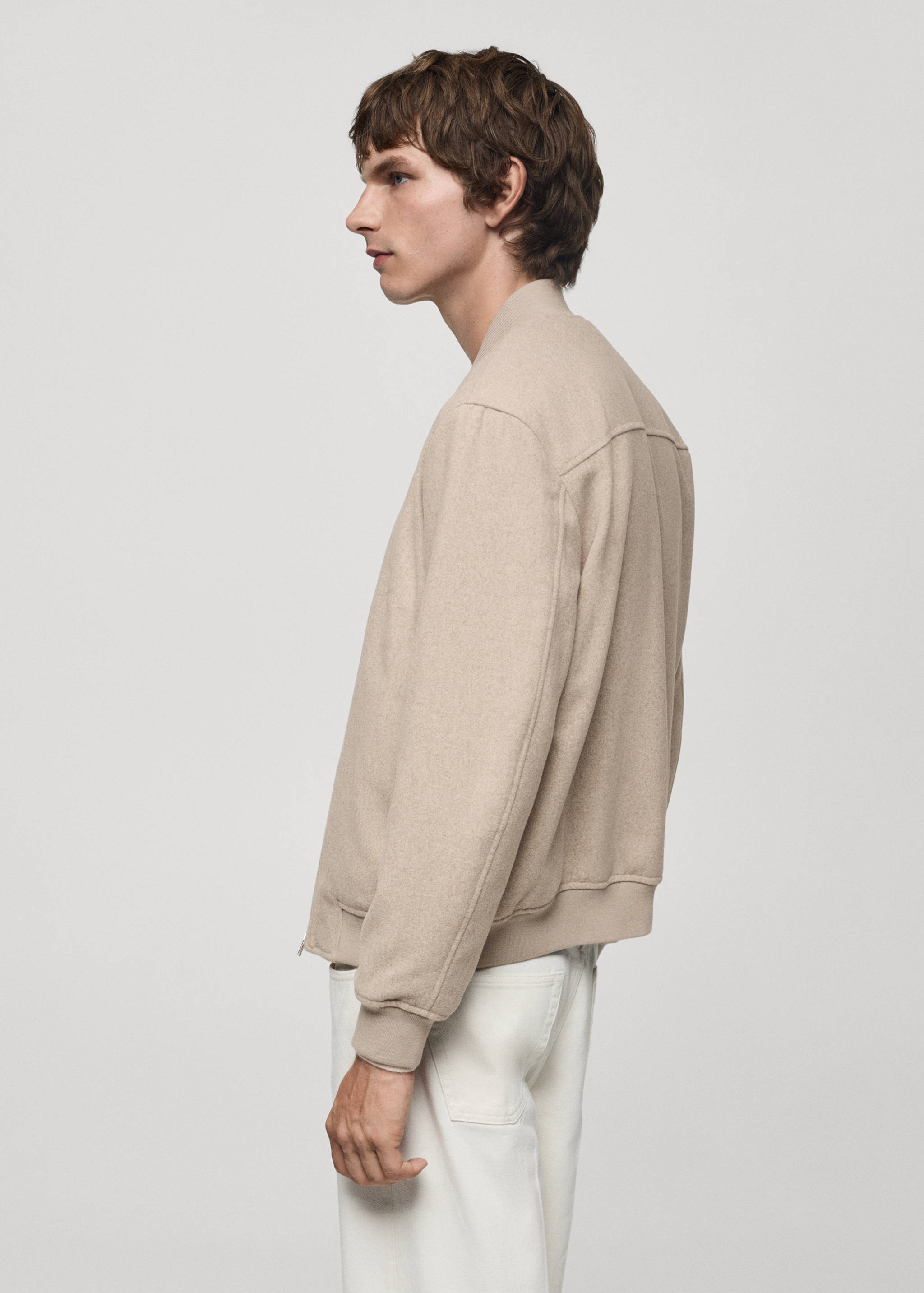 Recycled-wool bomber jacket - Details of the article 2