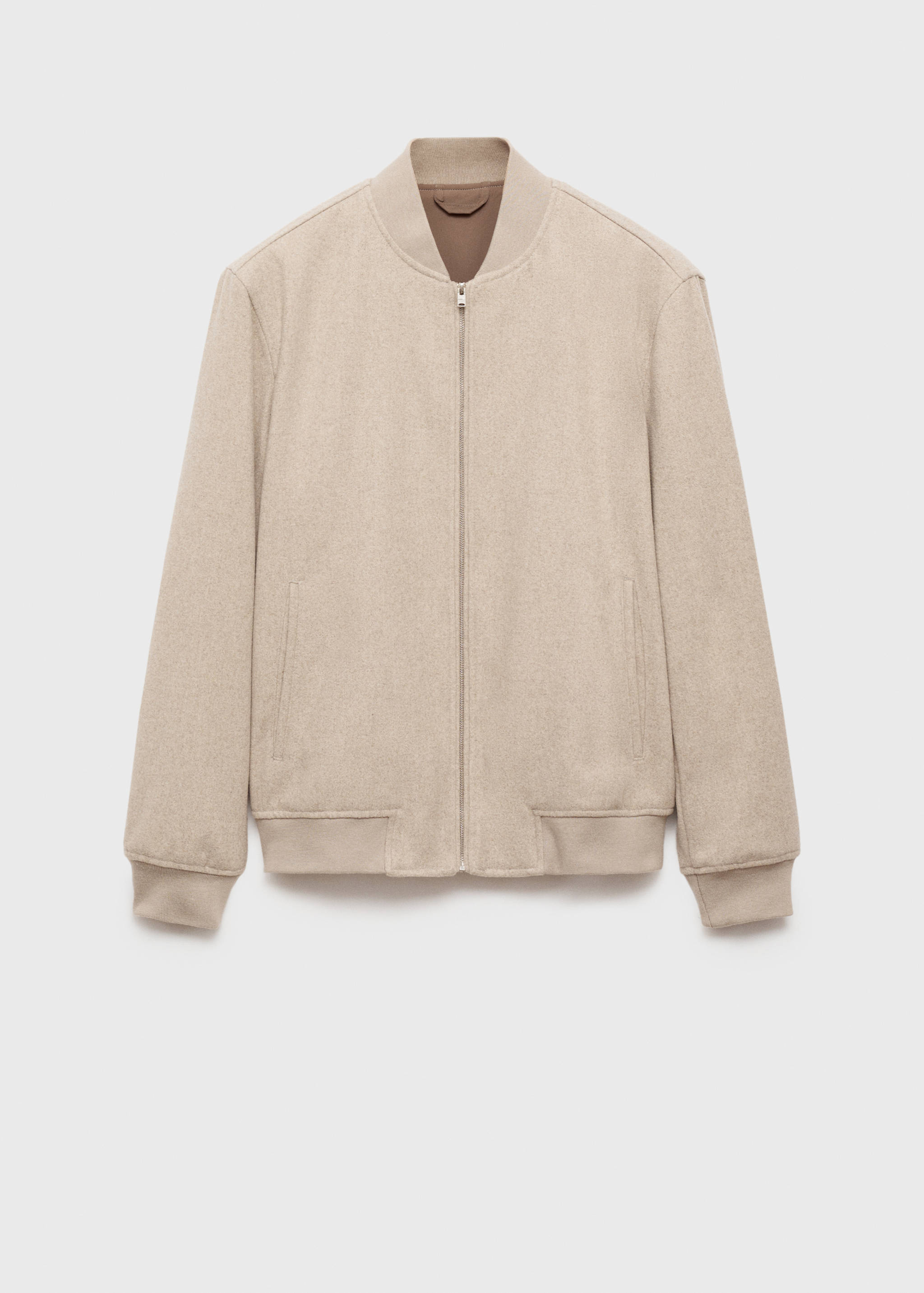 Recycled-wool bomber jacket - Article without model