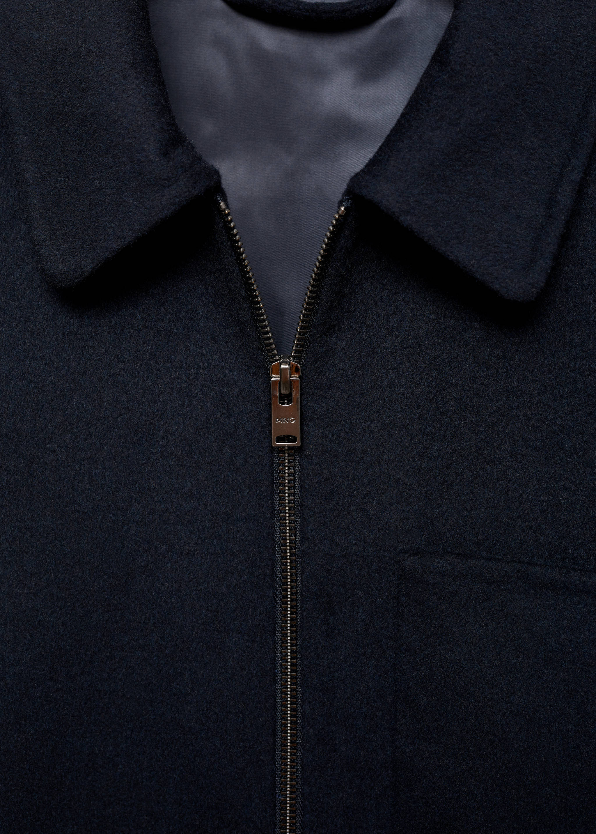 Handmade wool jacket with zip - Details of the article 8