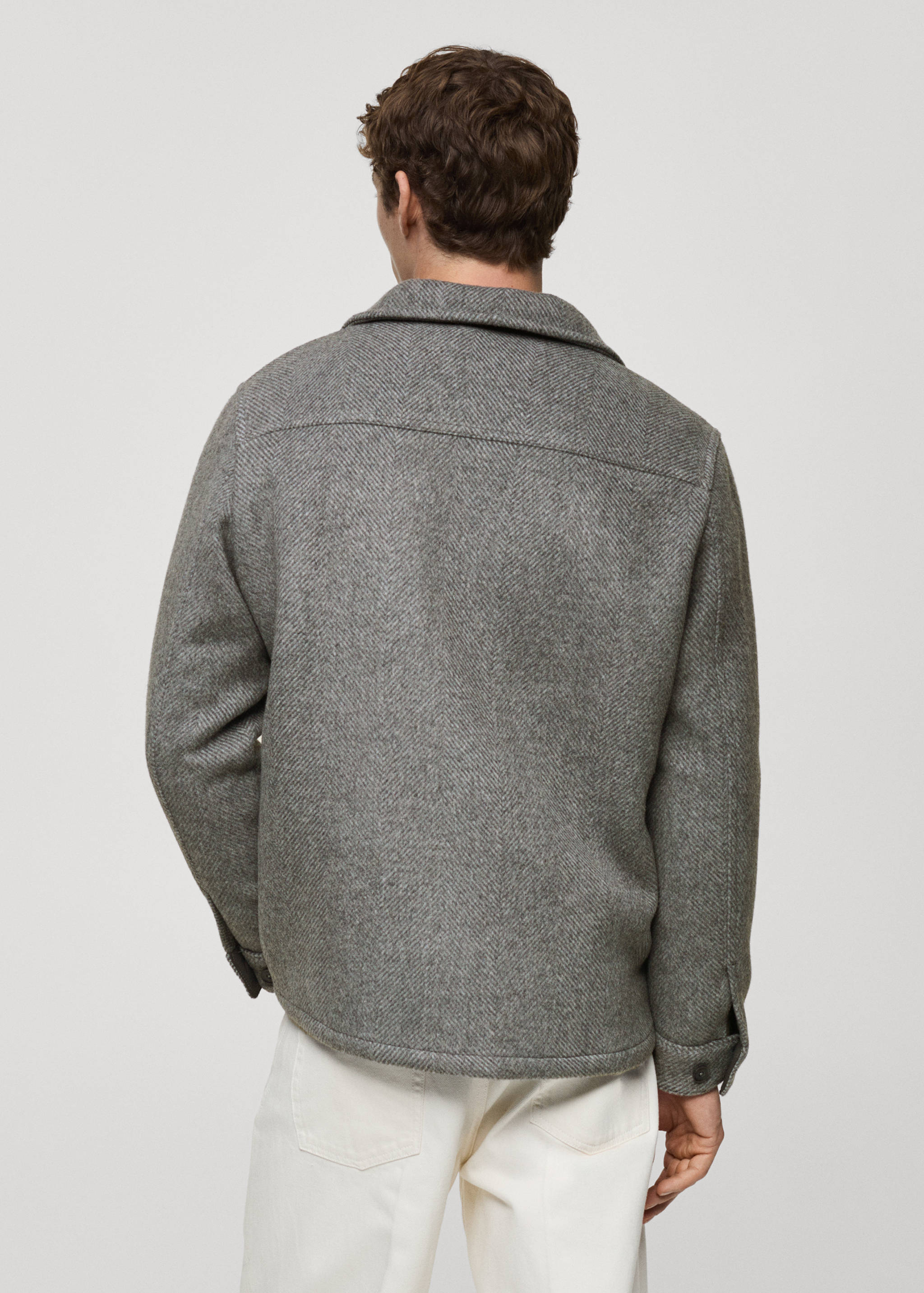 Recycled wool-blend overshirt - Reverse of the article