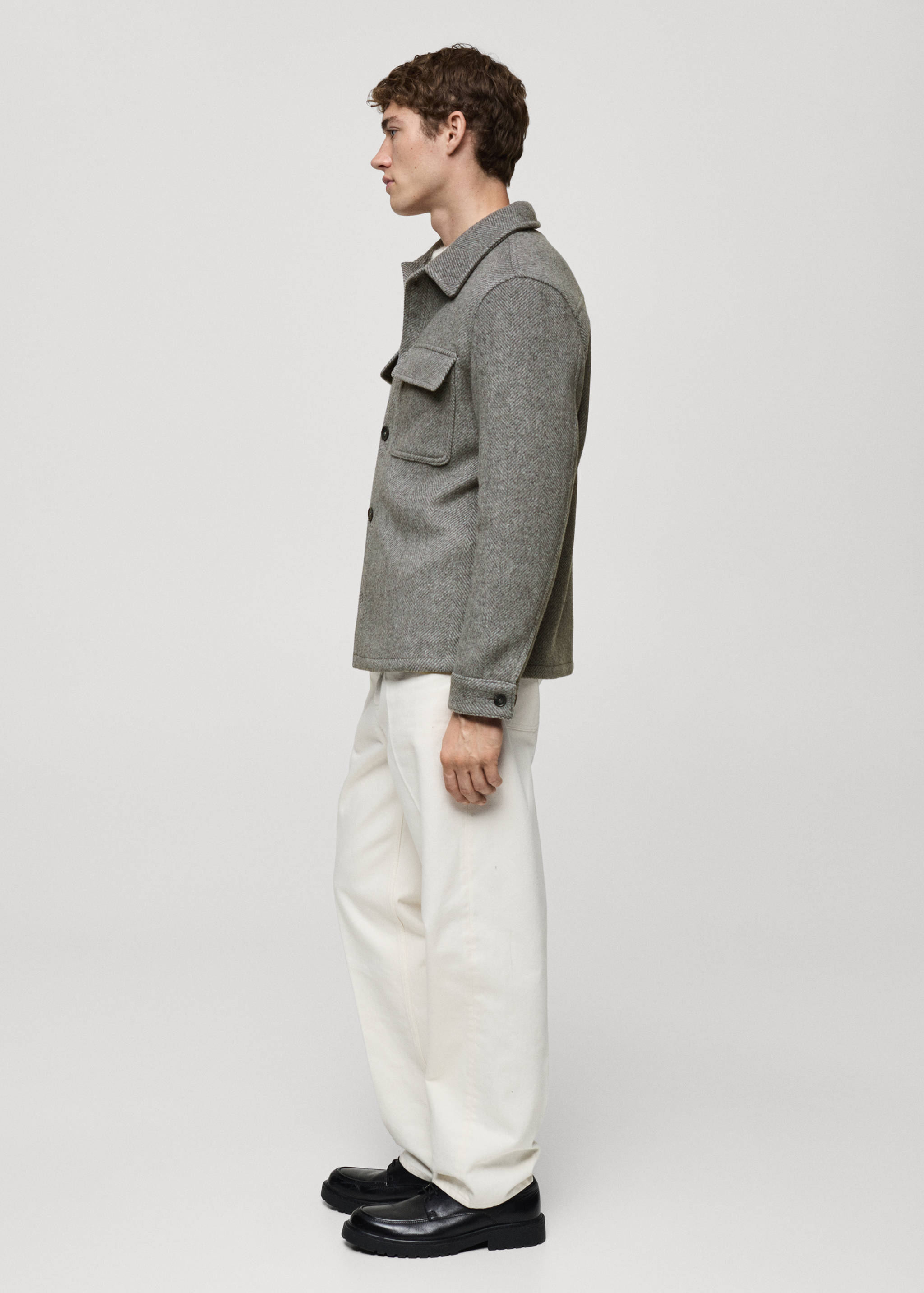 Recycled wool-blend overshirt - Details of the article 2