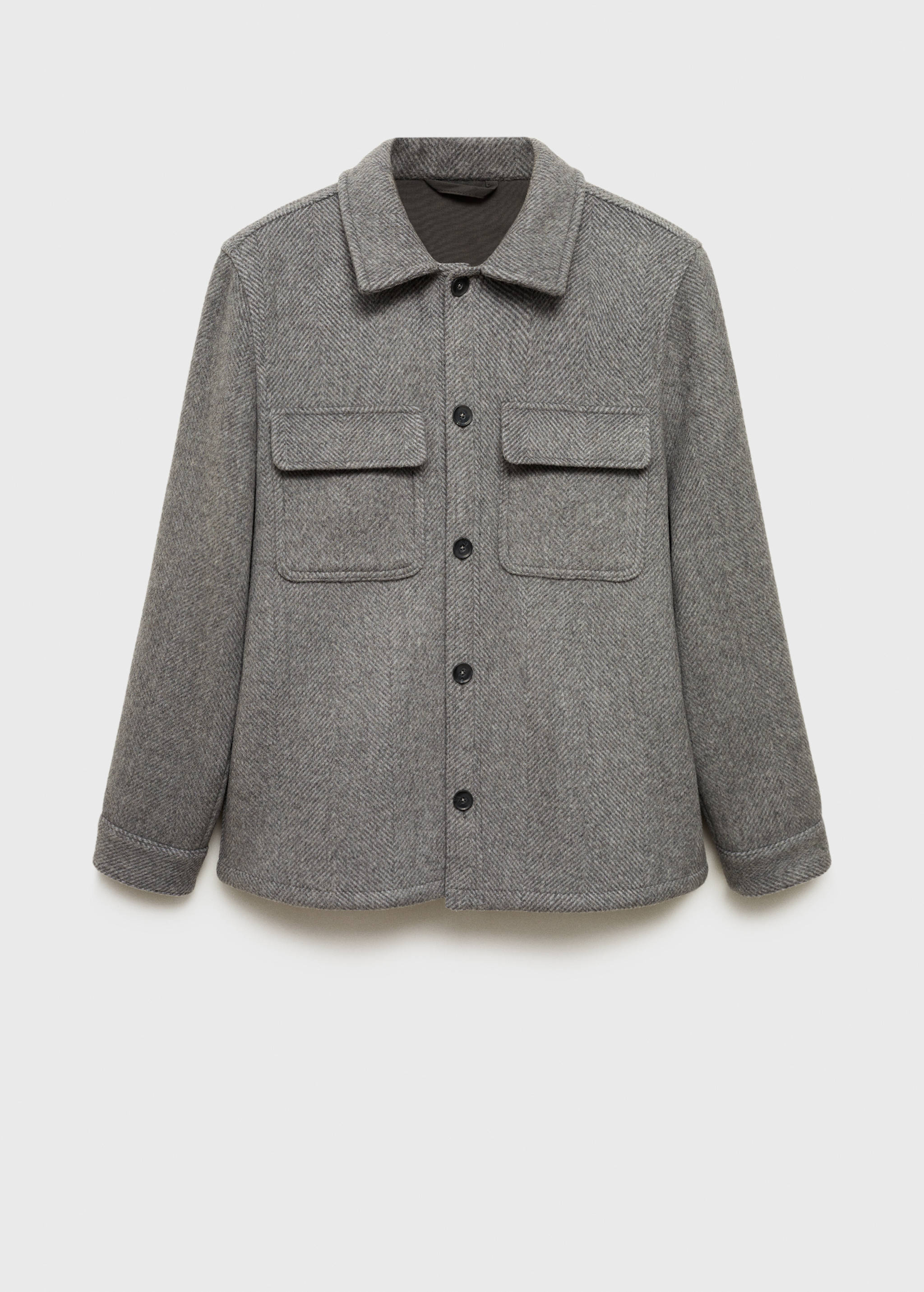 Recycled wool-blend overshirt - Article without model