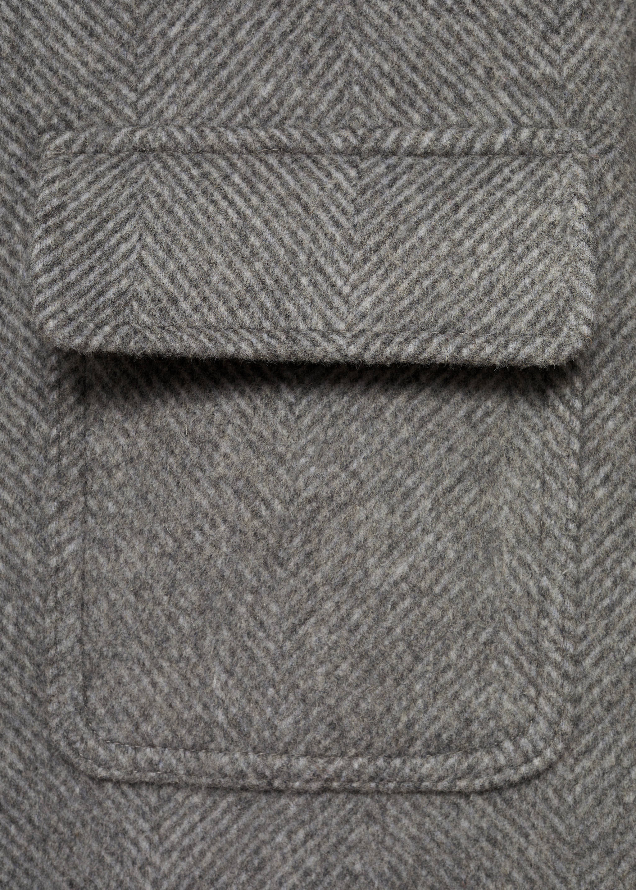Recycled wool-blend overshirt - Details of the article 0