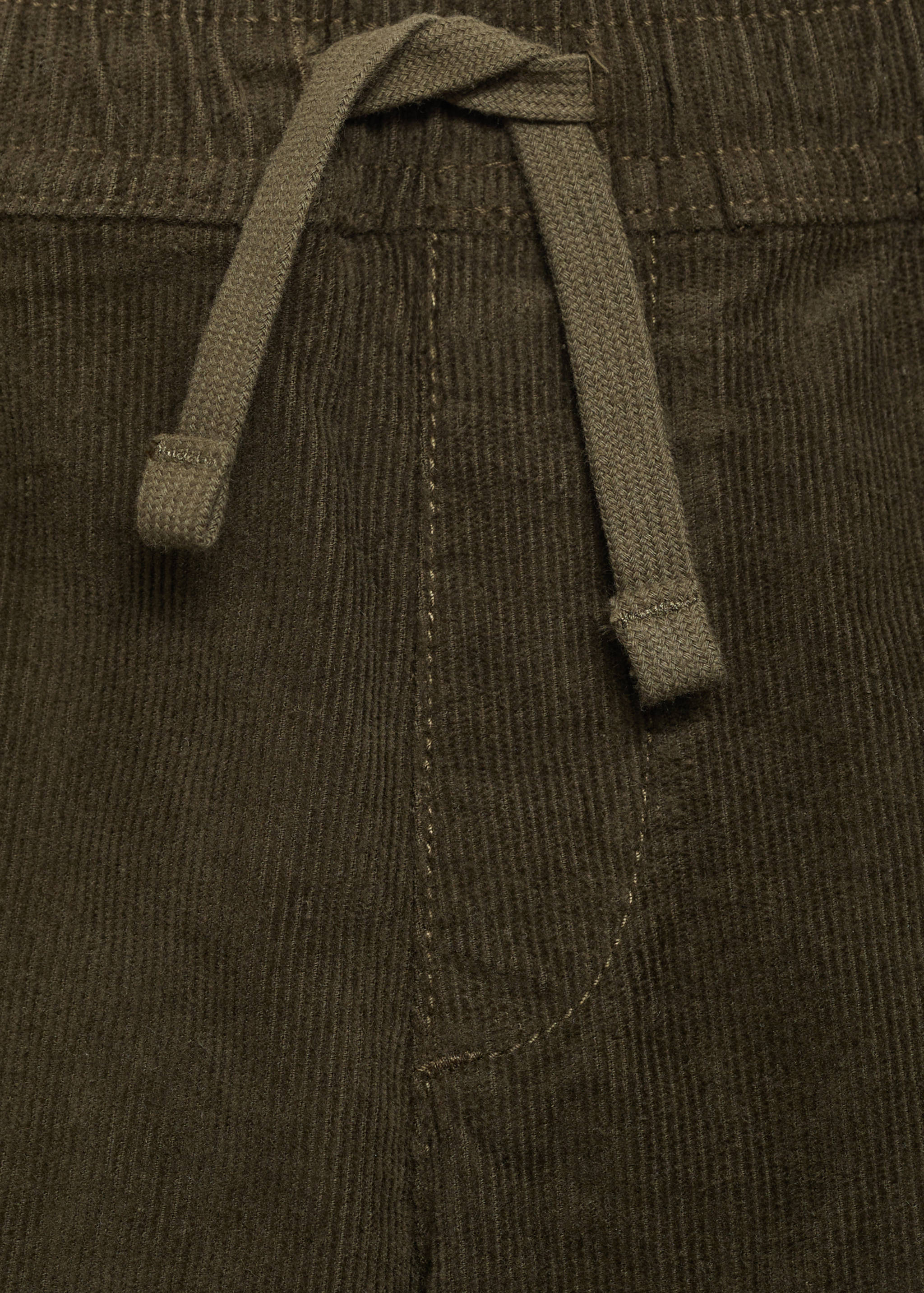 Corduroy pants with elastic waist - Details of the article 8