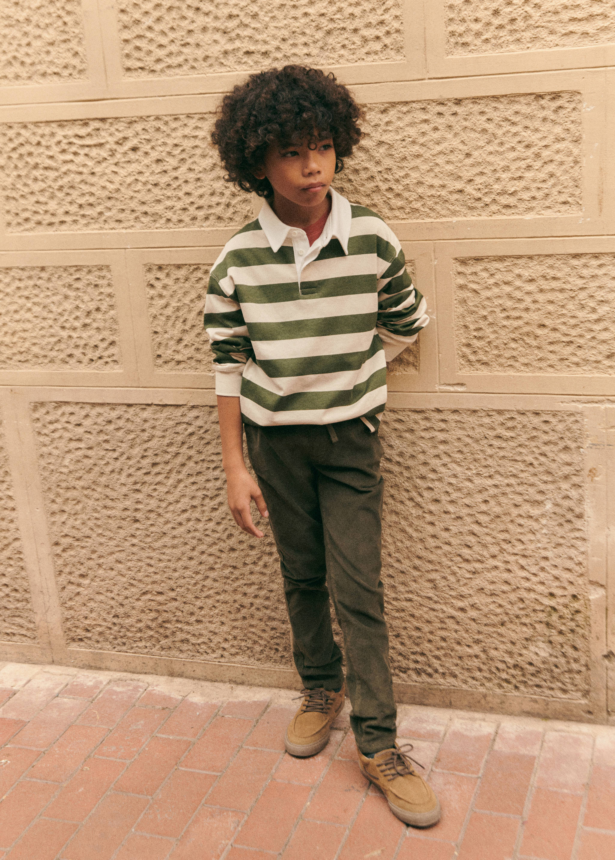 Corduroy pants with elastic waist - Details of the article 5
