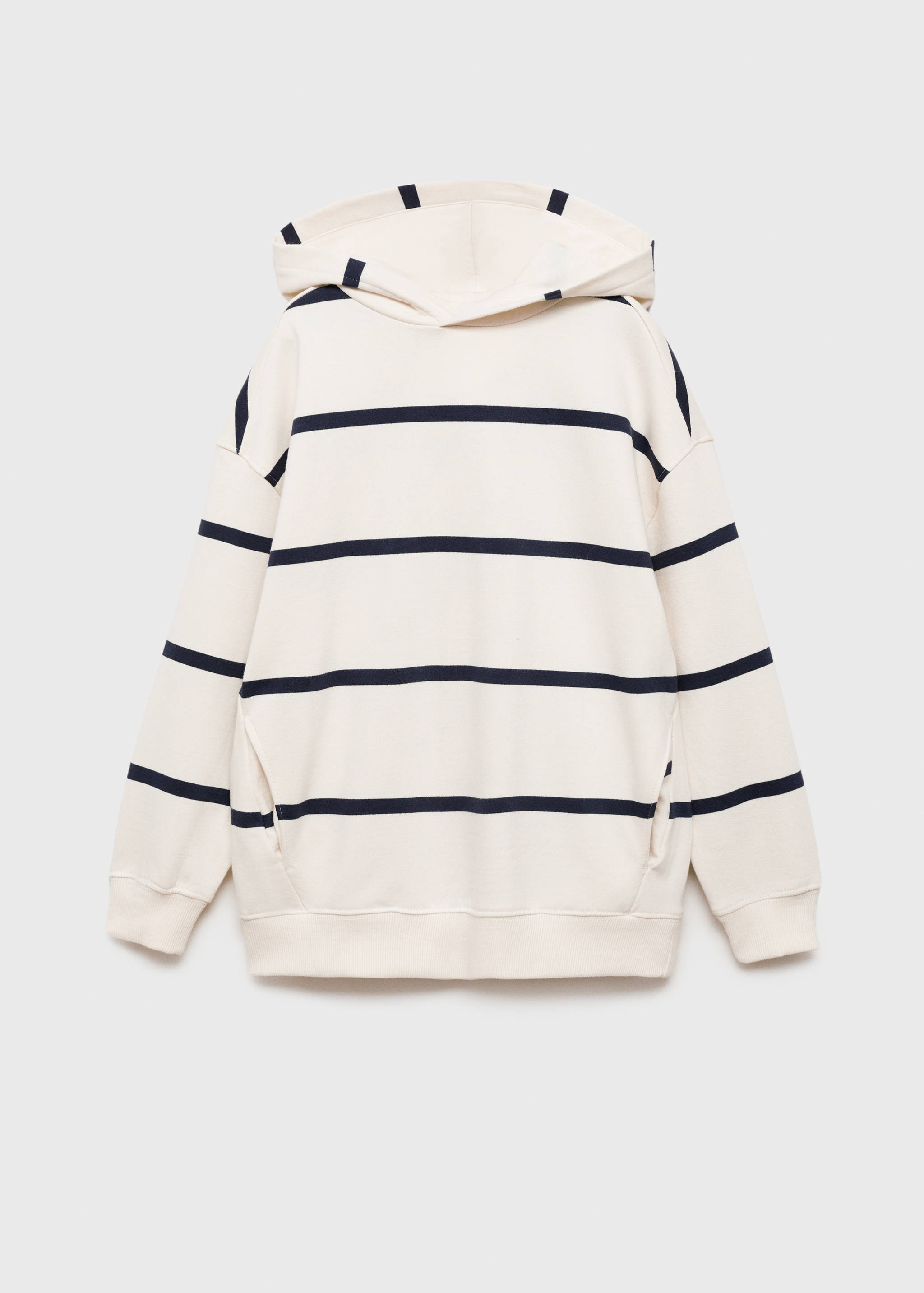Striped hooded sweatshirt - Article without model