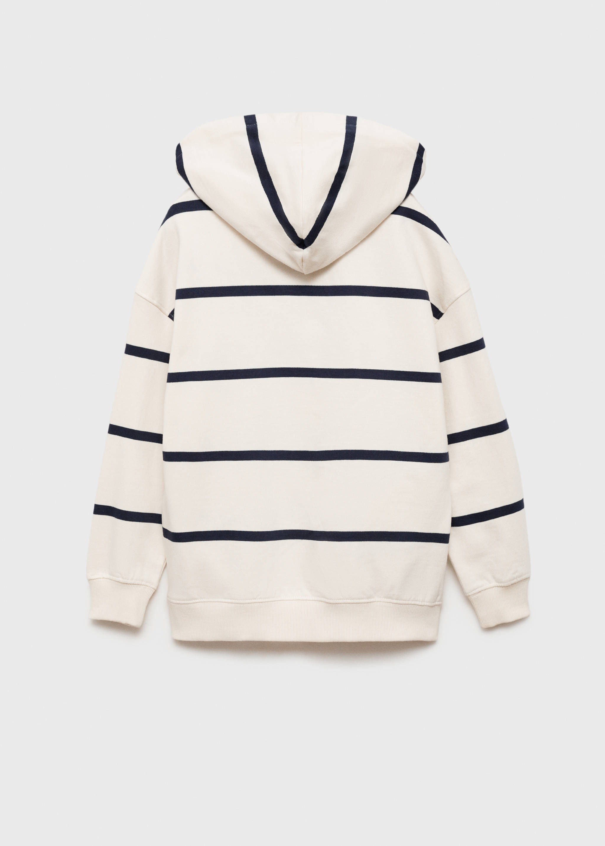 Striped hooded sweatshirt - Reverse of the article