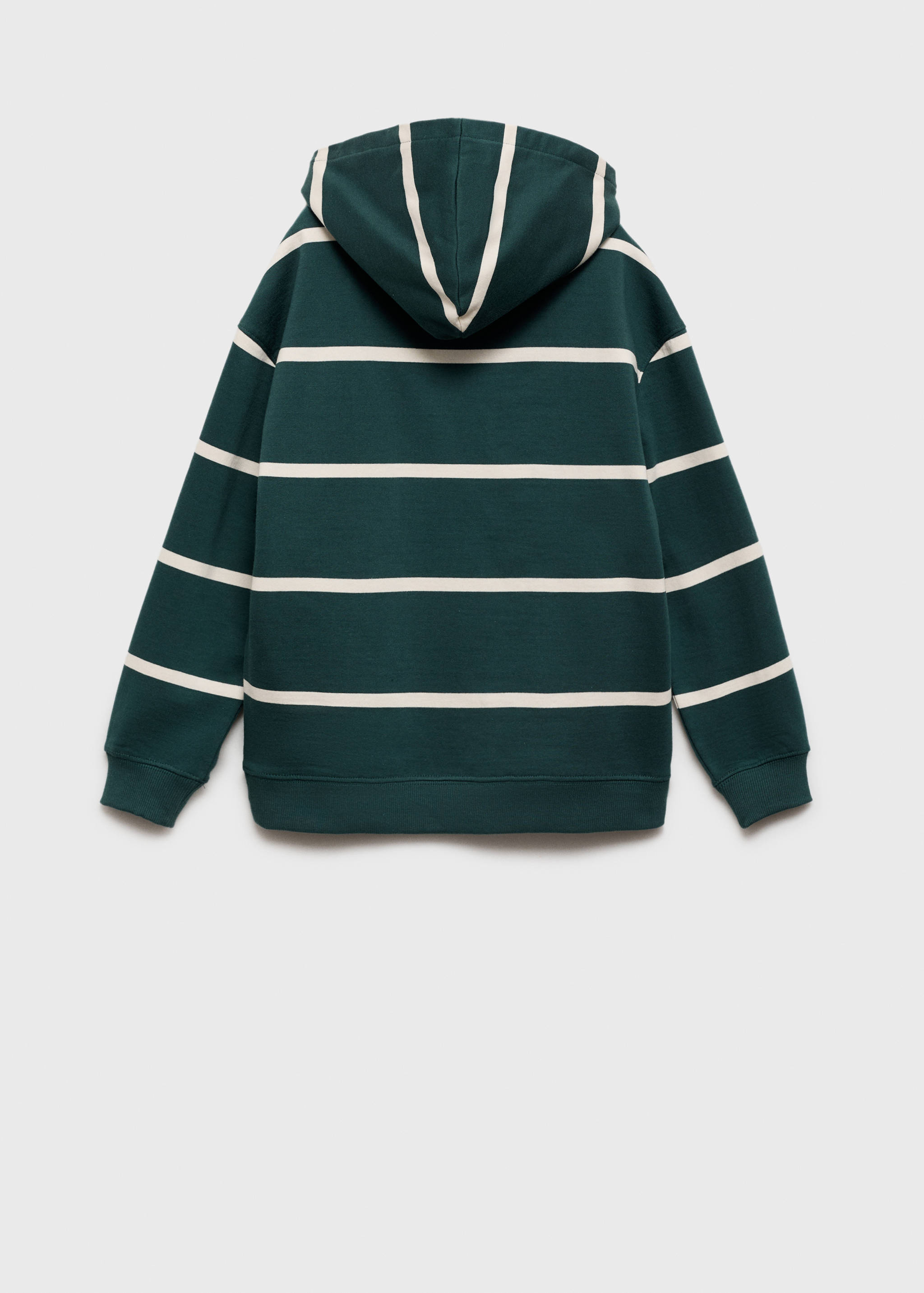 Striped hooded sweatshirt - Reverse of the article