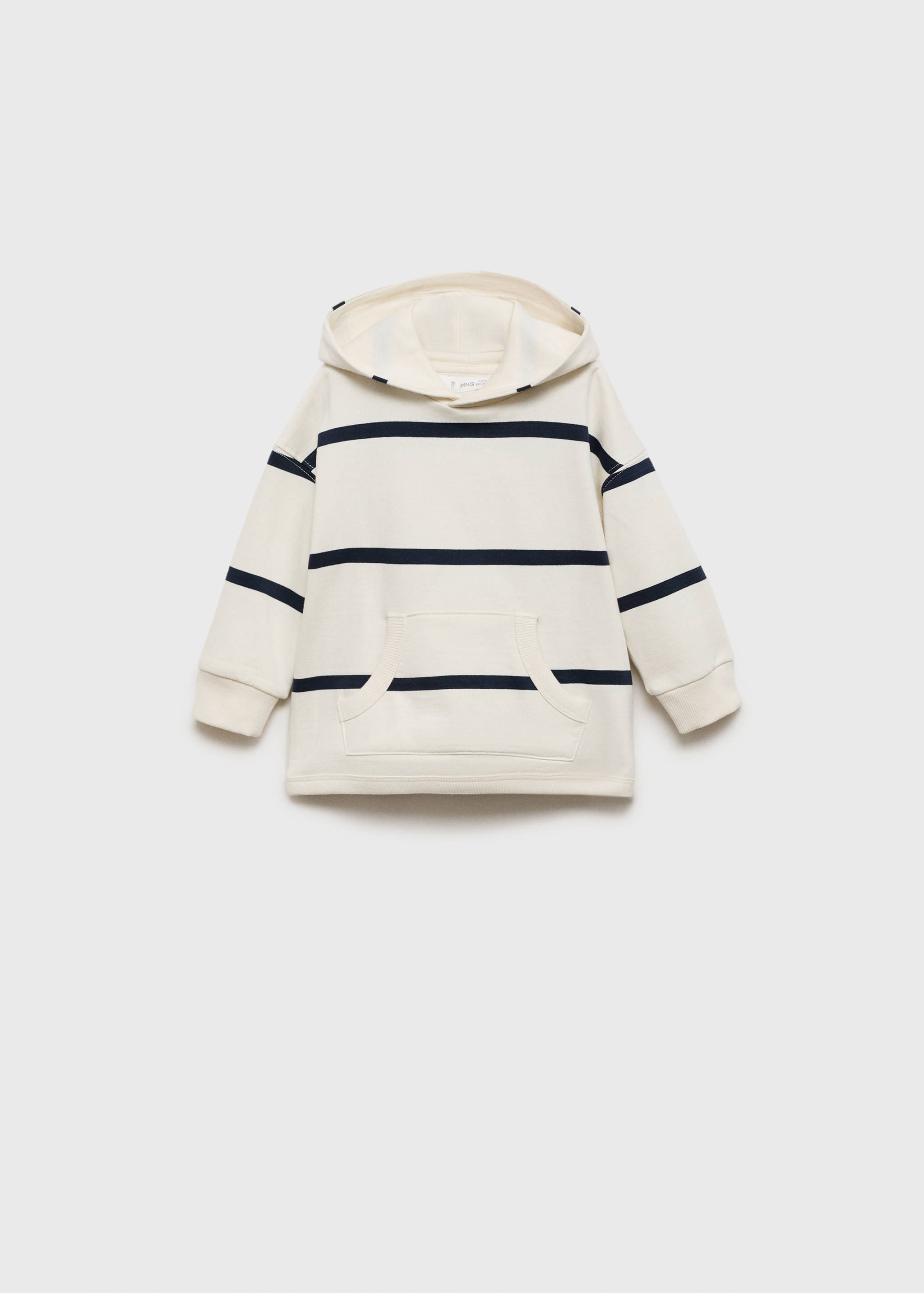 Striped hooded sweatshirt - Article without model