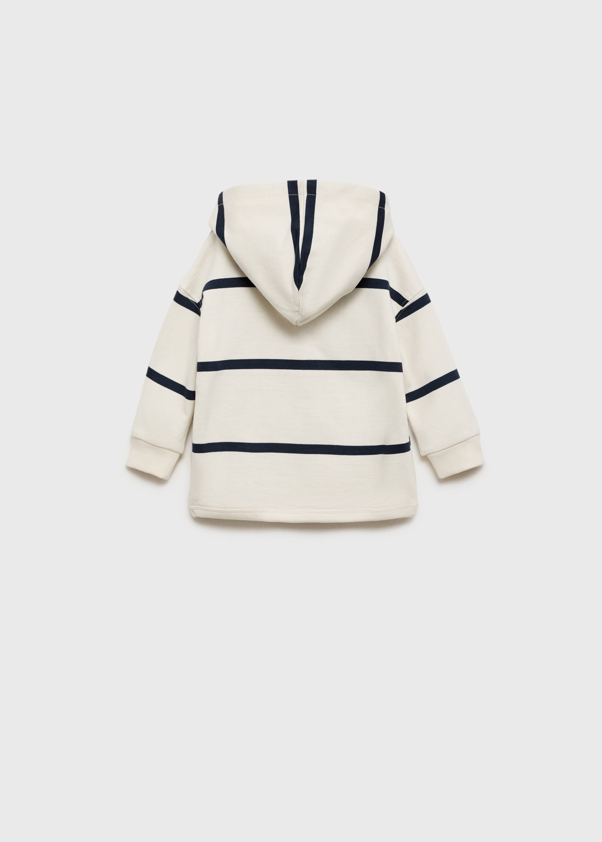 Striped hooded sweatshirt - Reverse of the article