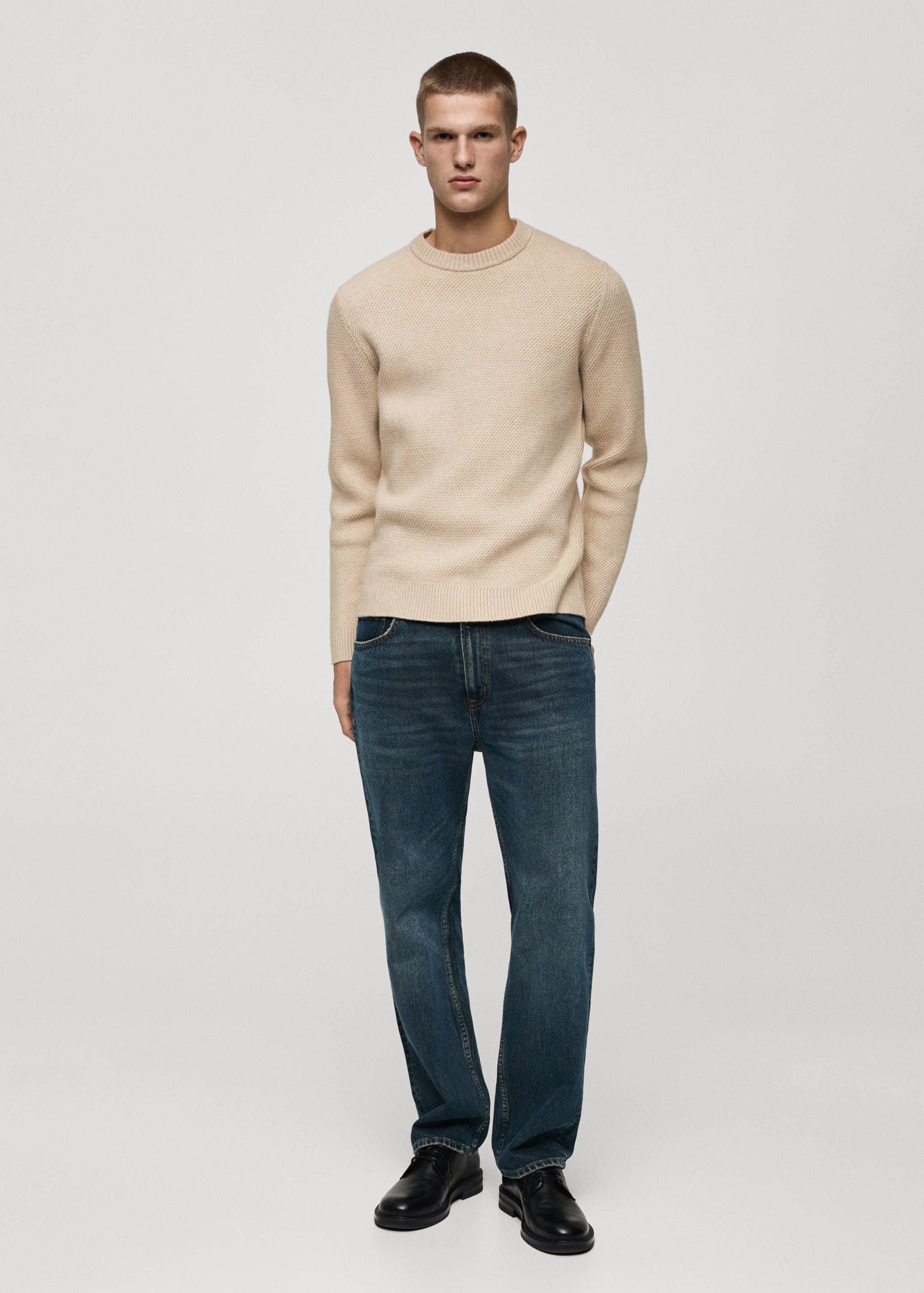 Regular-fit knitted sweater - General plane