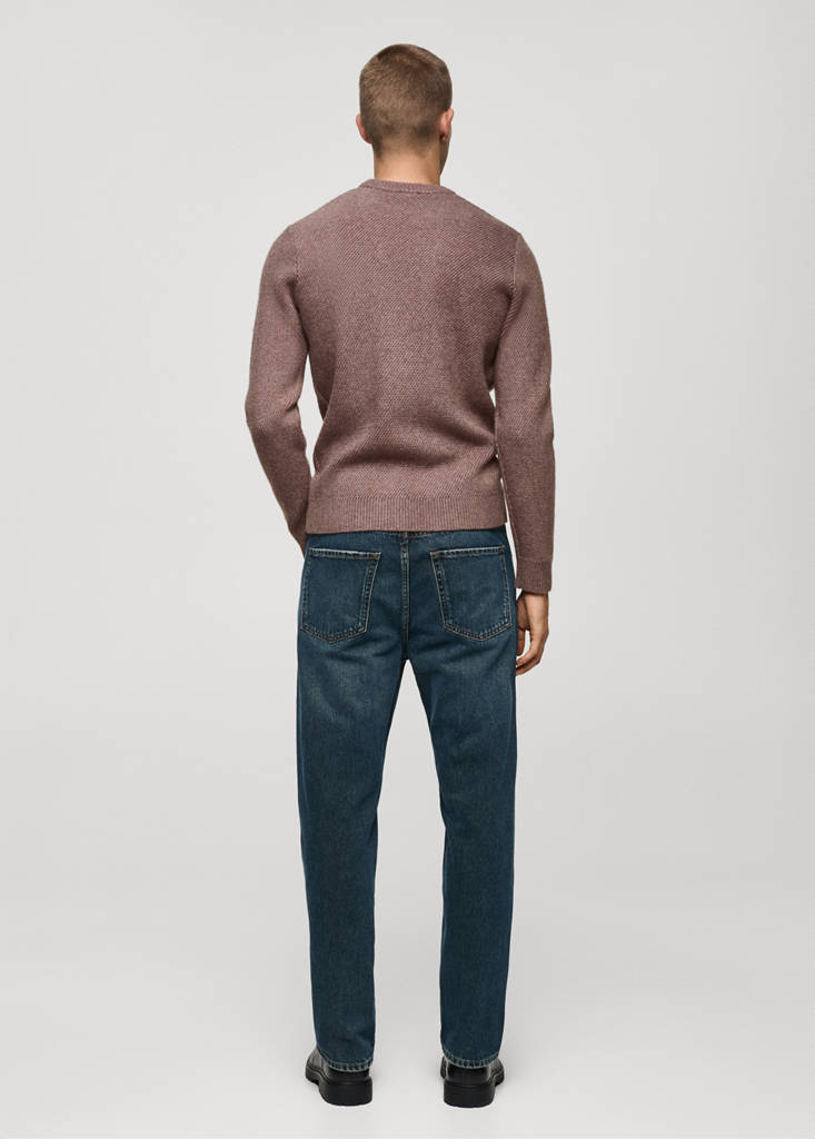 Regular-fit knitted sweater — Lavender