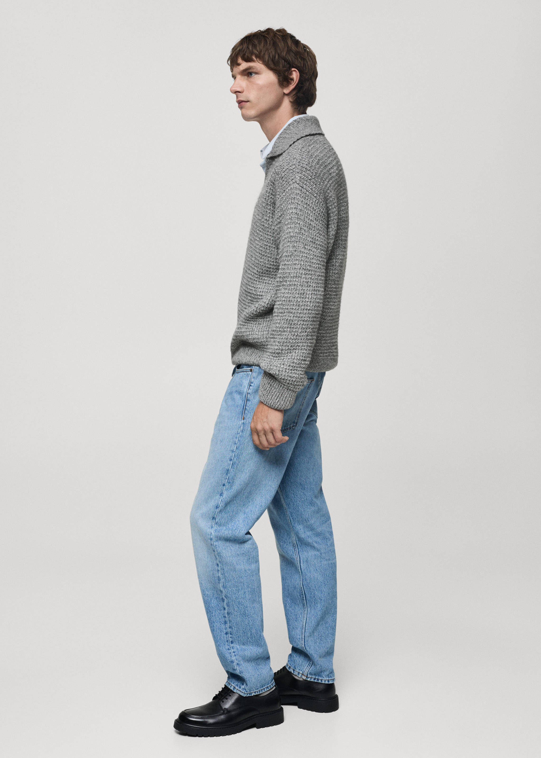 Braided polo-neck sweater - Details of the article 2