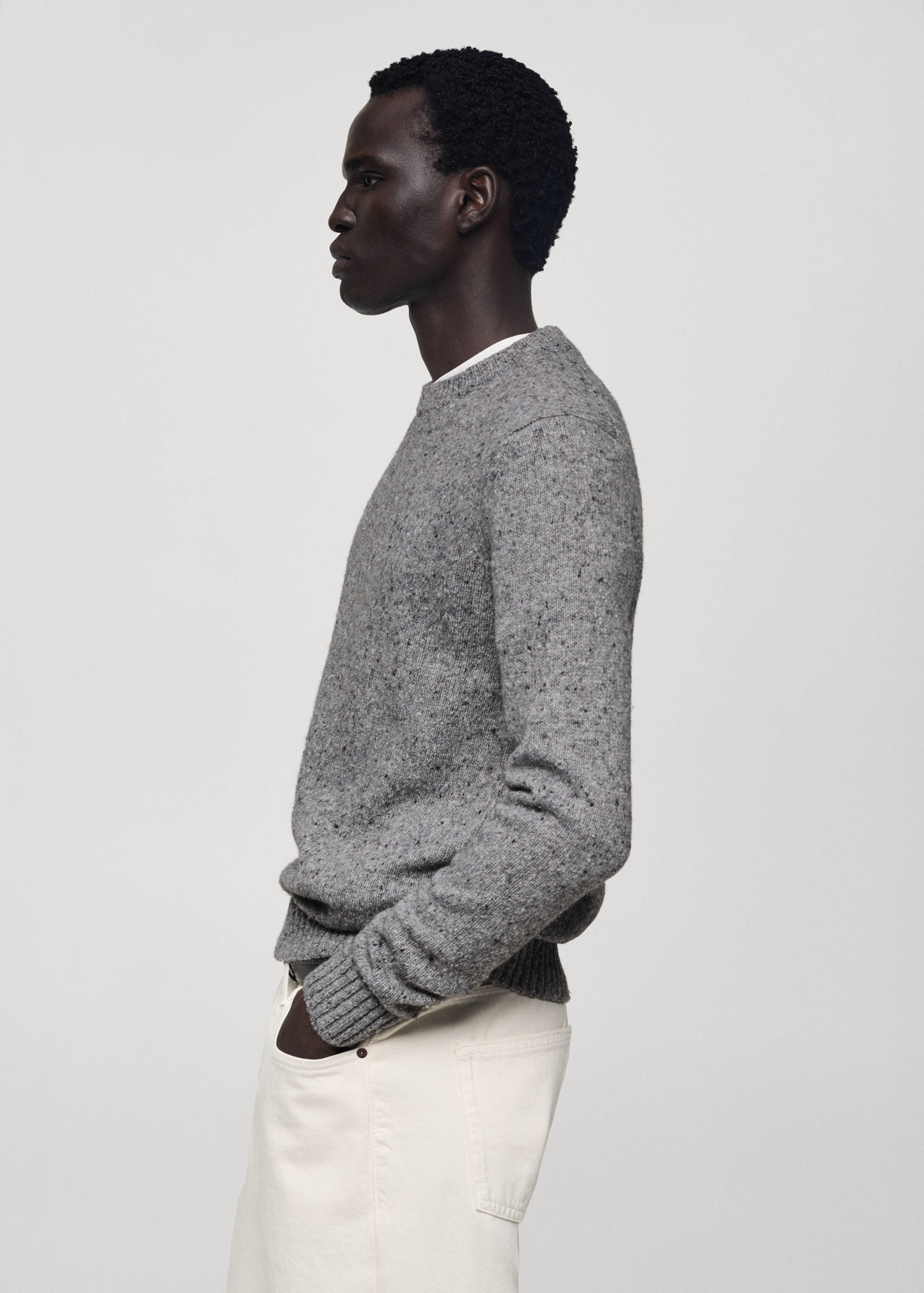 Marled wool knitted sweater - Details of the article 6