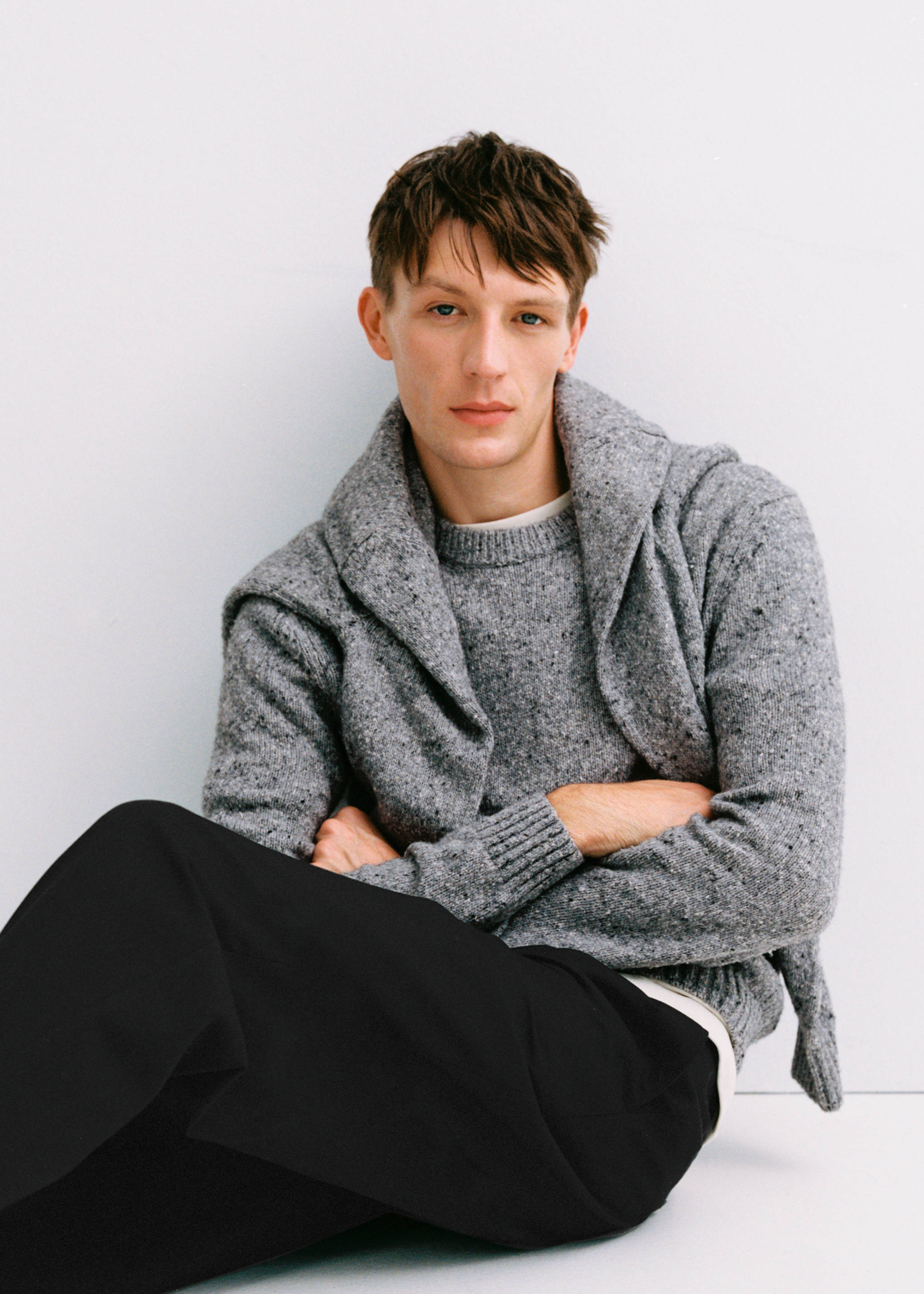 Jersey punto lana jaspeada - Detalle del artículo 3