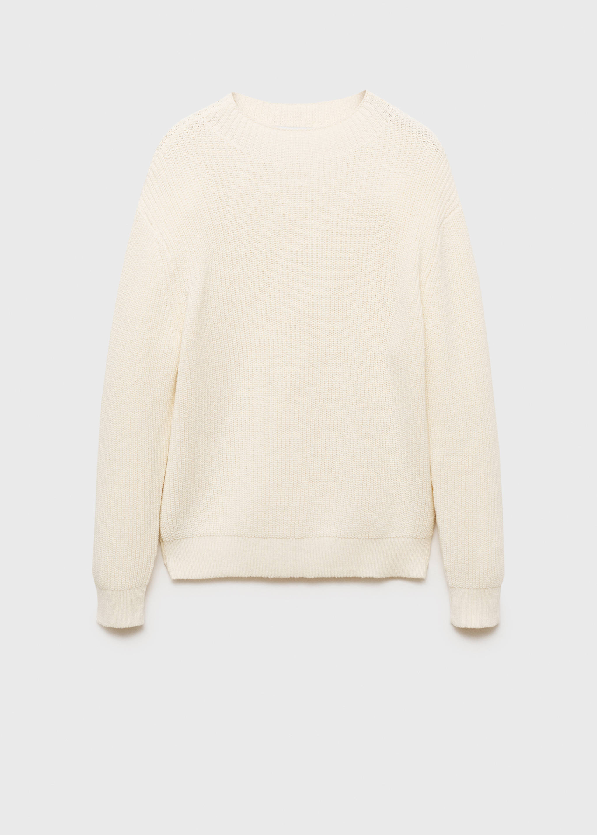 Knitted cotton sweater - Article without model