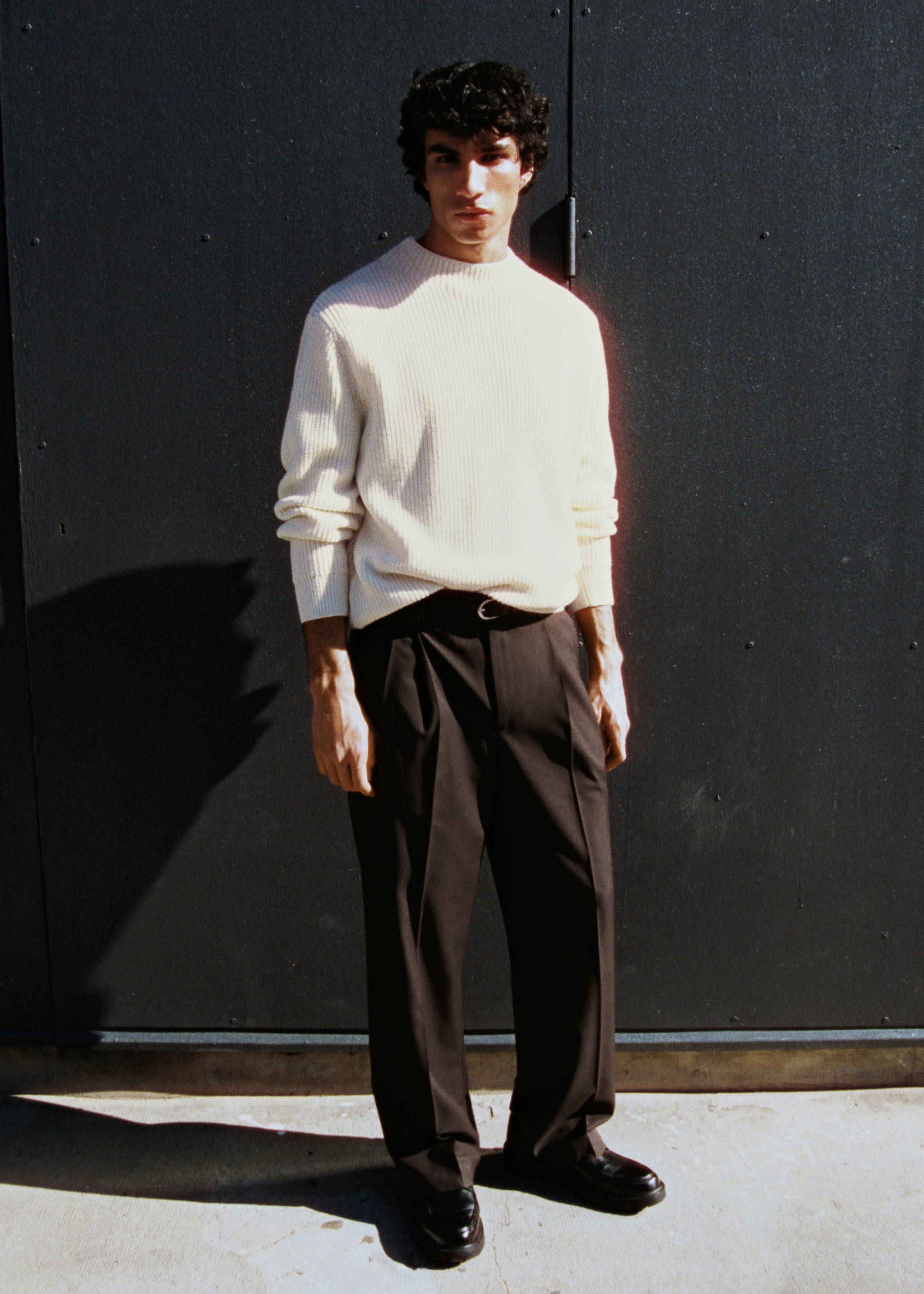 Knitted cotton sweater - Details of the article 3