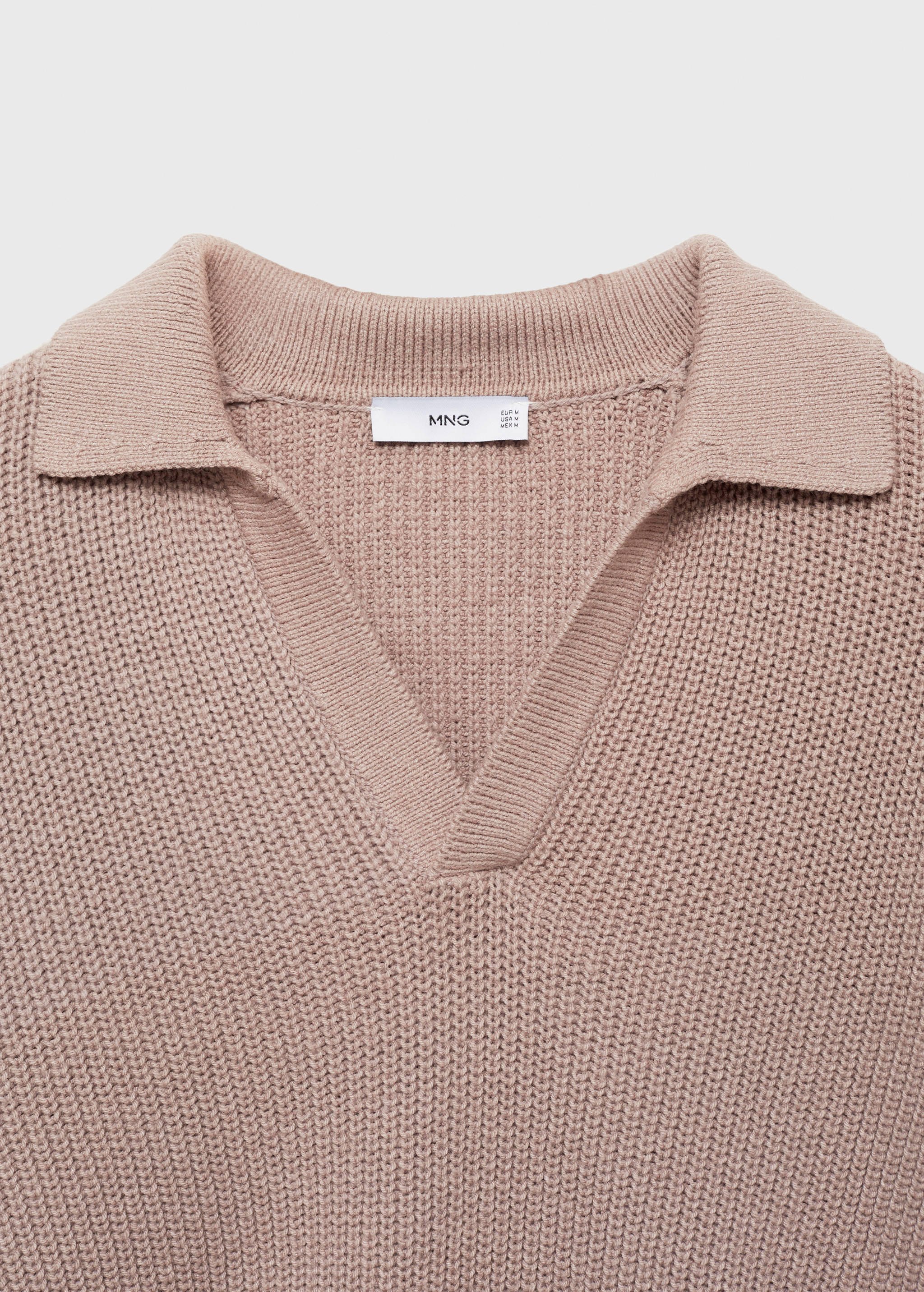 Cotton knitted polo shirt - Details of the article 8