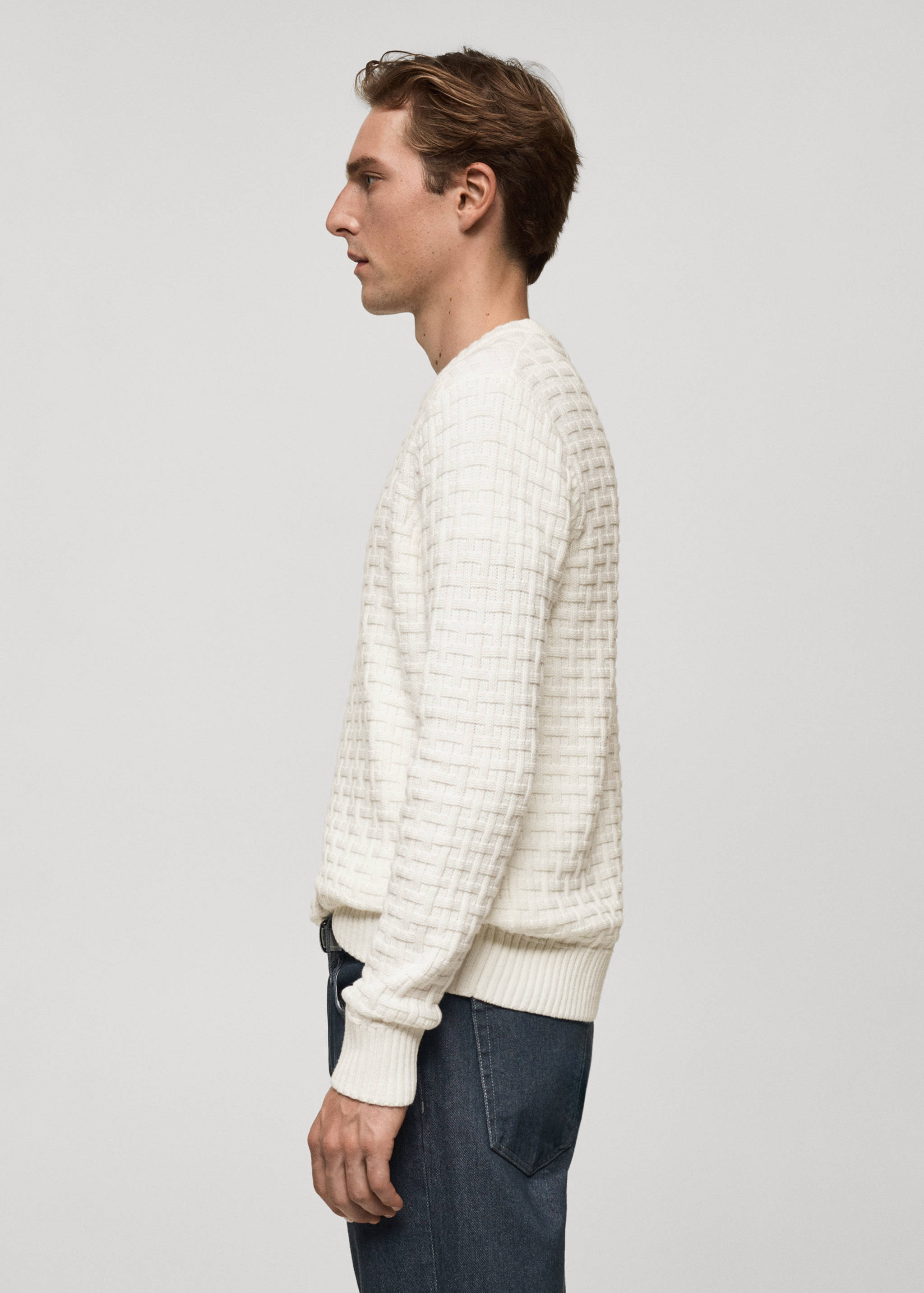 Crossed knit sweater - Details of the article 2