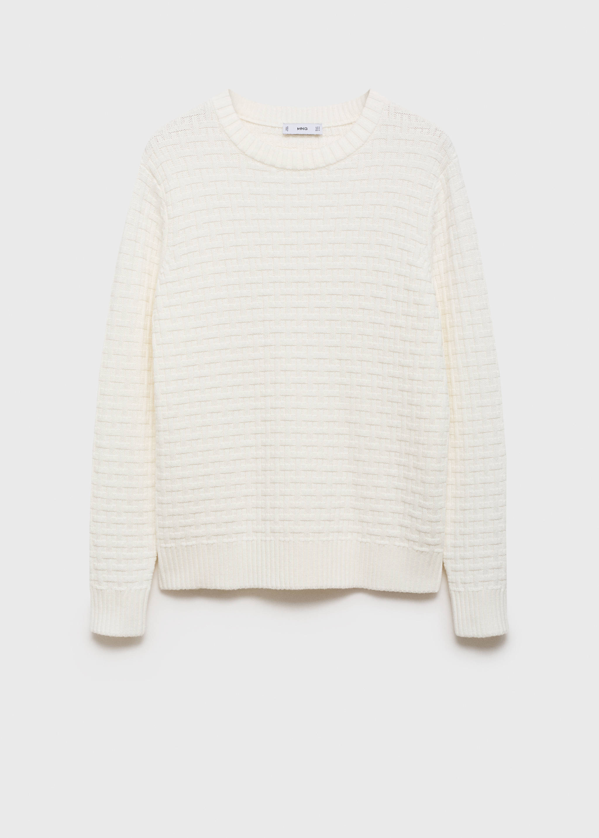 Crossed knit sweater - Article without model