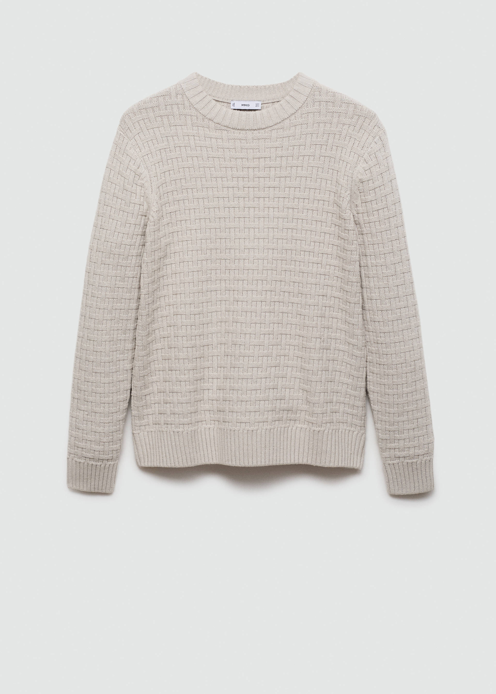 Crossed knit sweater - Article without model