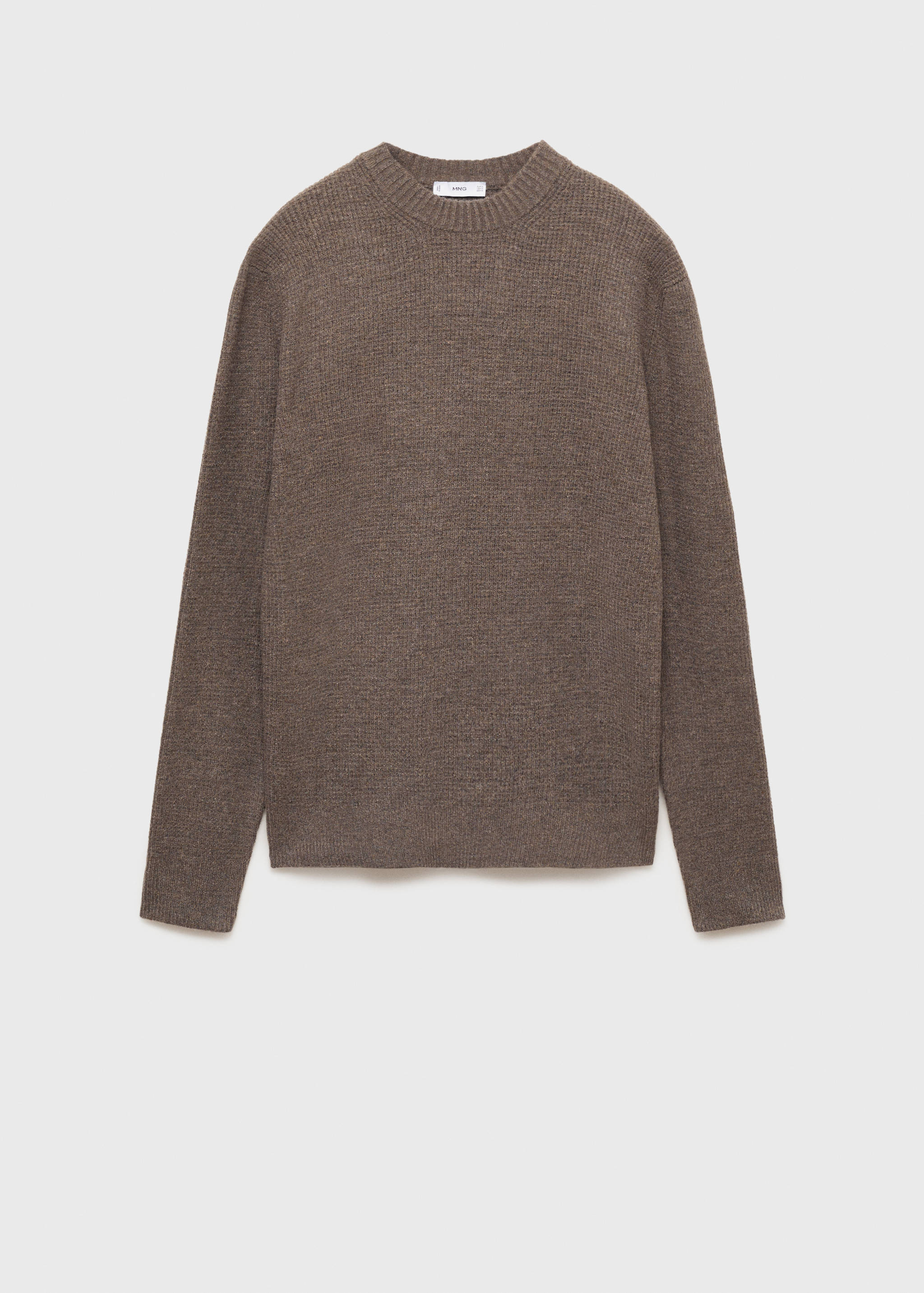 Knitted sweater with check structure - Article without model