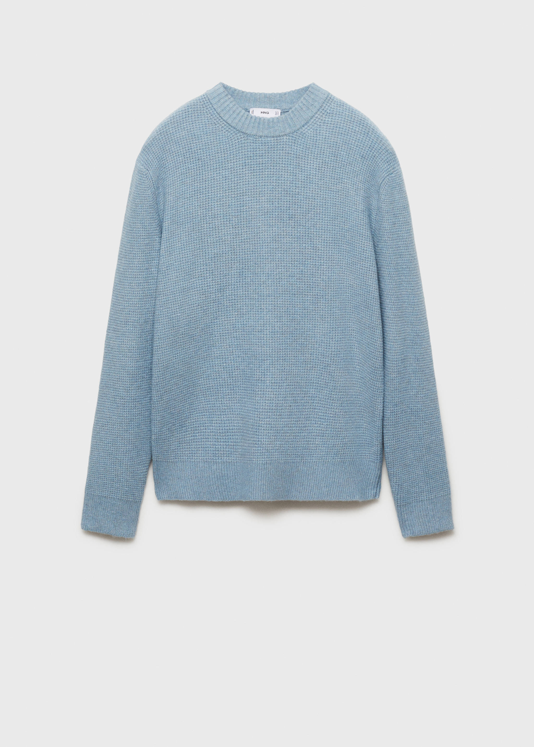 Knitted sweater with check structure - Article without model