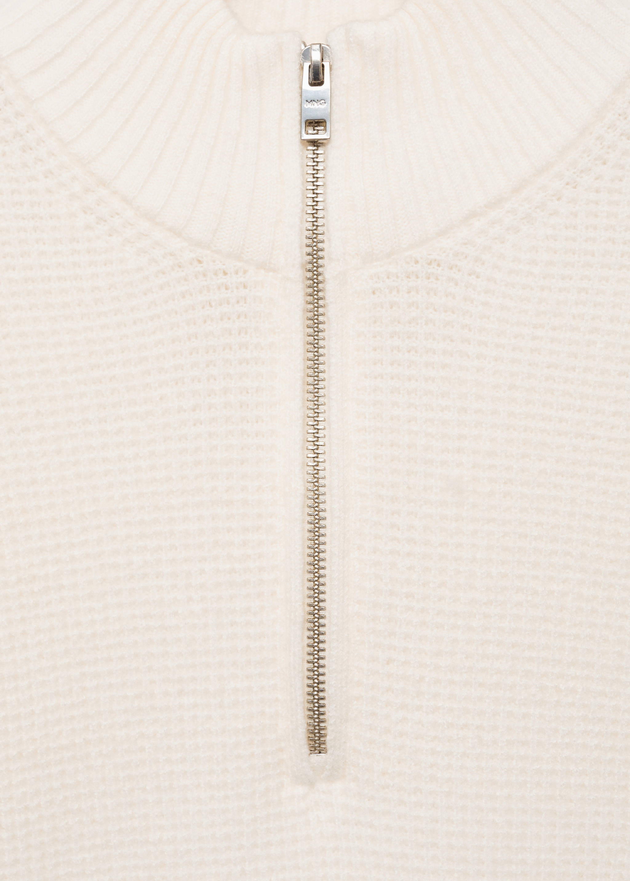 Knitted sweater with perkins neck - Details of the article 8
