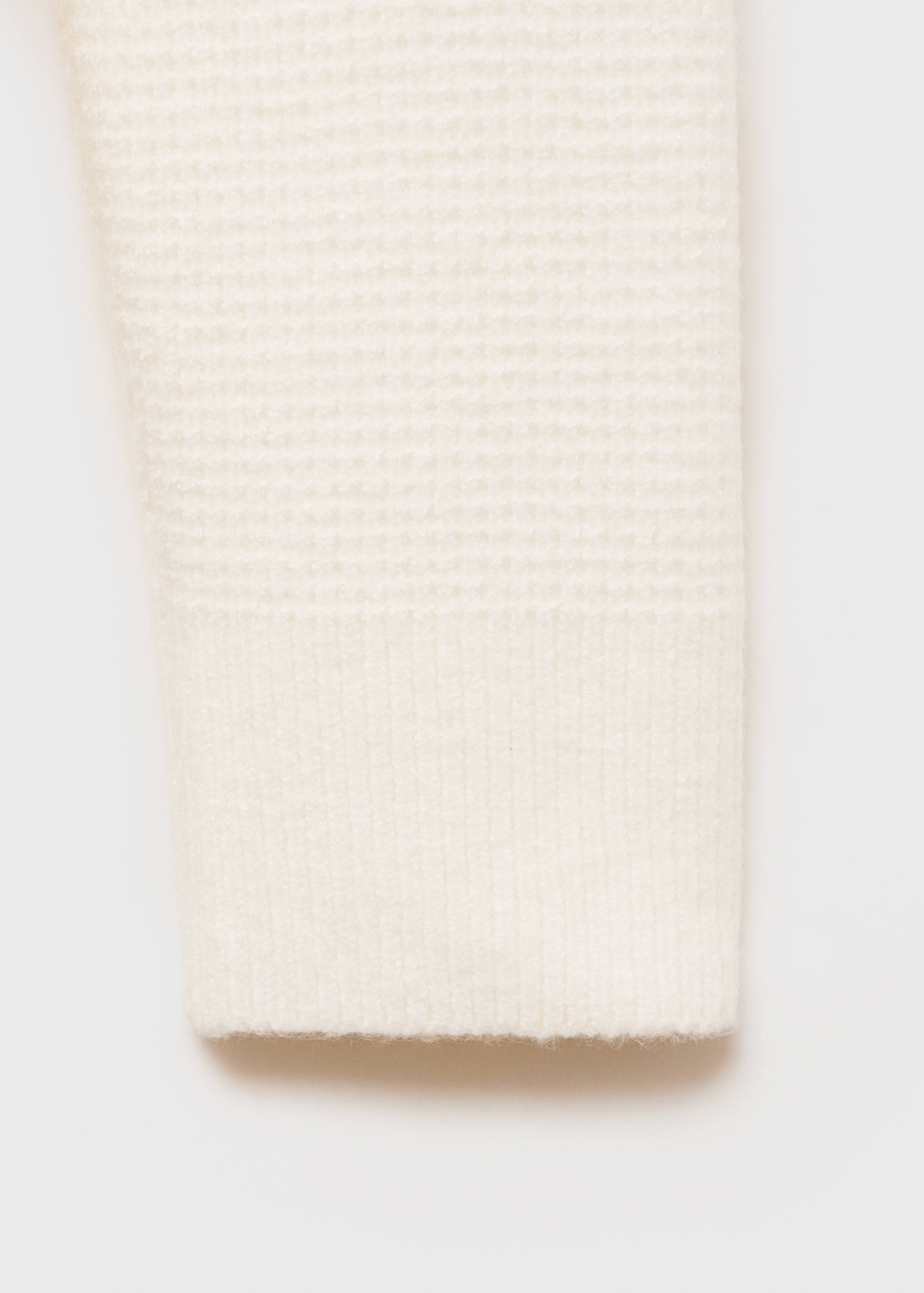 Knitted sweater with perkins neck - Details of the article 0