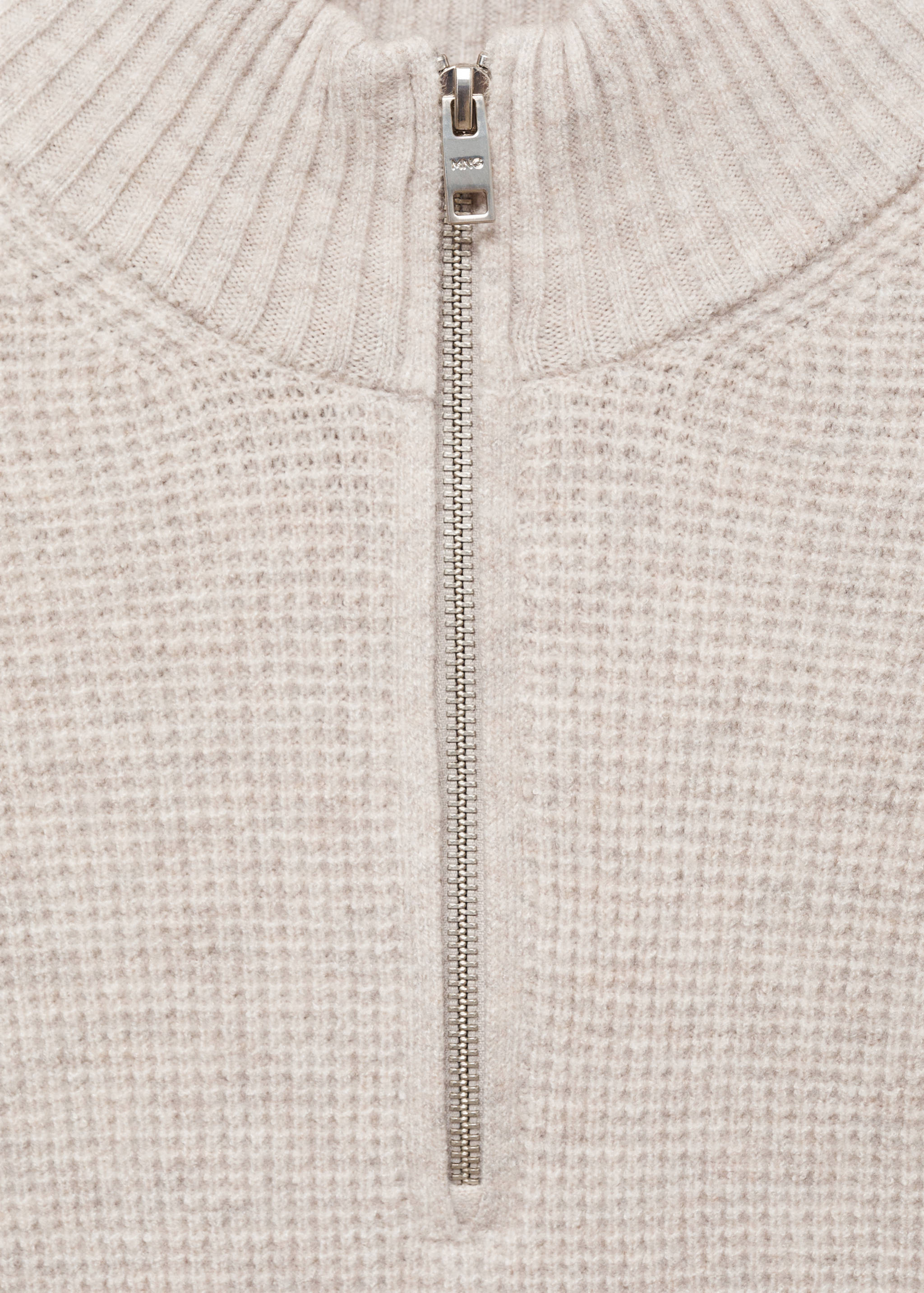 Knitted sweater with perkins neck - Details of the article 8