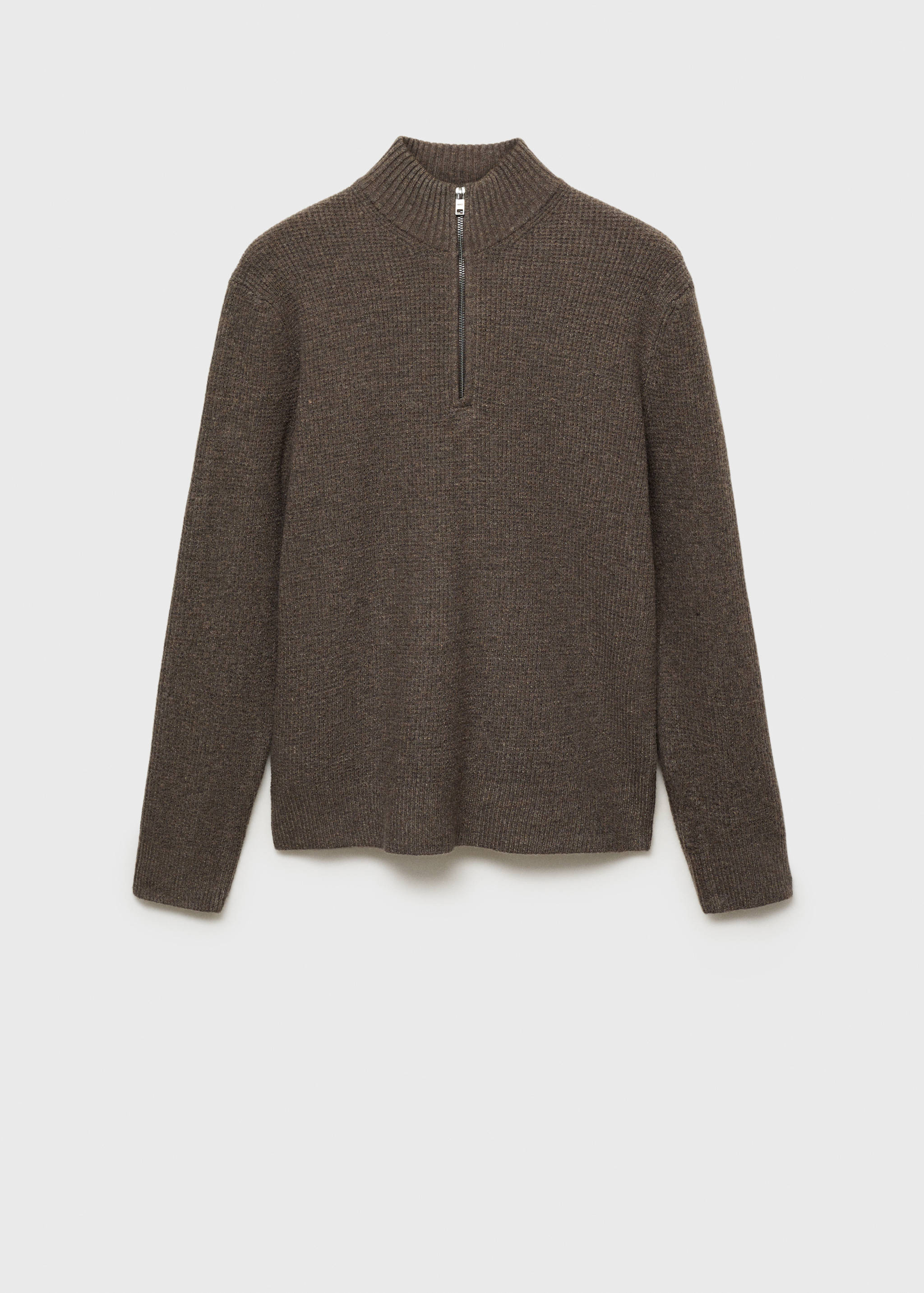 Knitted sweater with perkins neck - Article without model