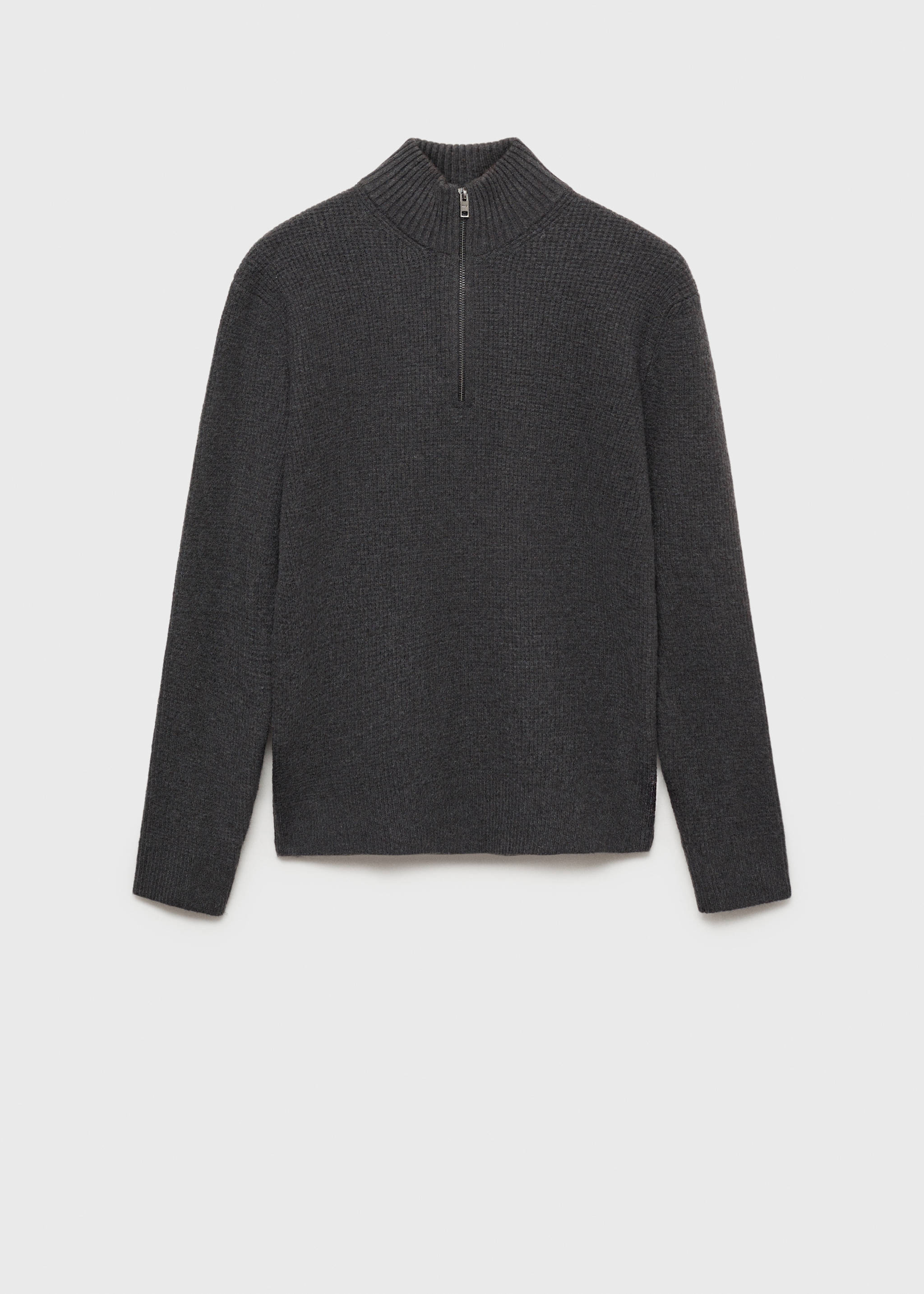 Knitted sweater with perkins neck - Article without model