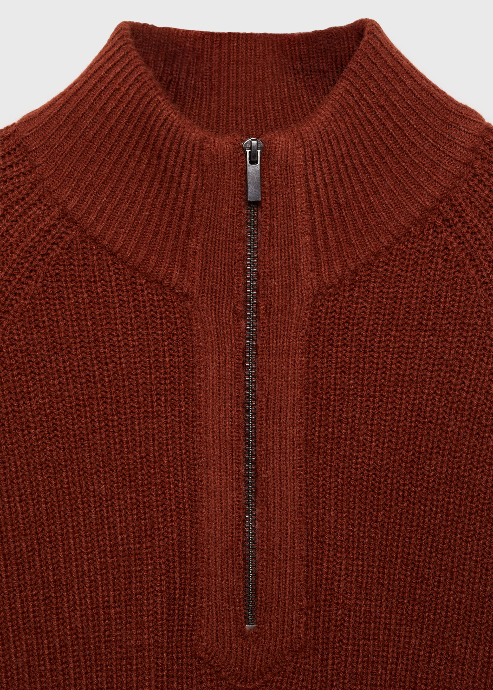 Rib-knit sweater with perkins neck - Details of the article 8