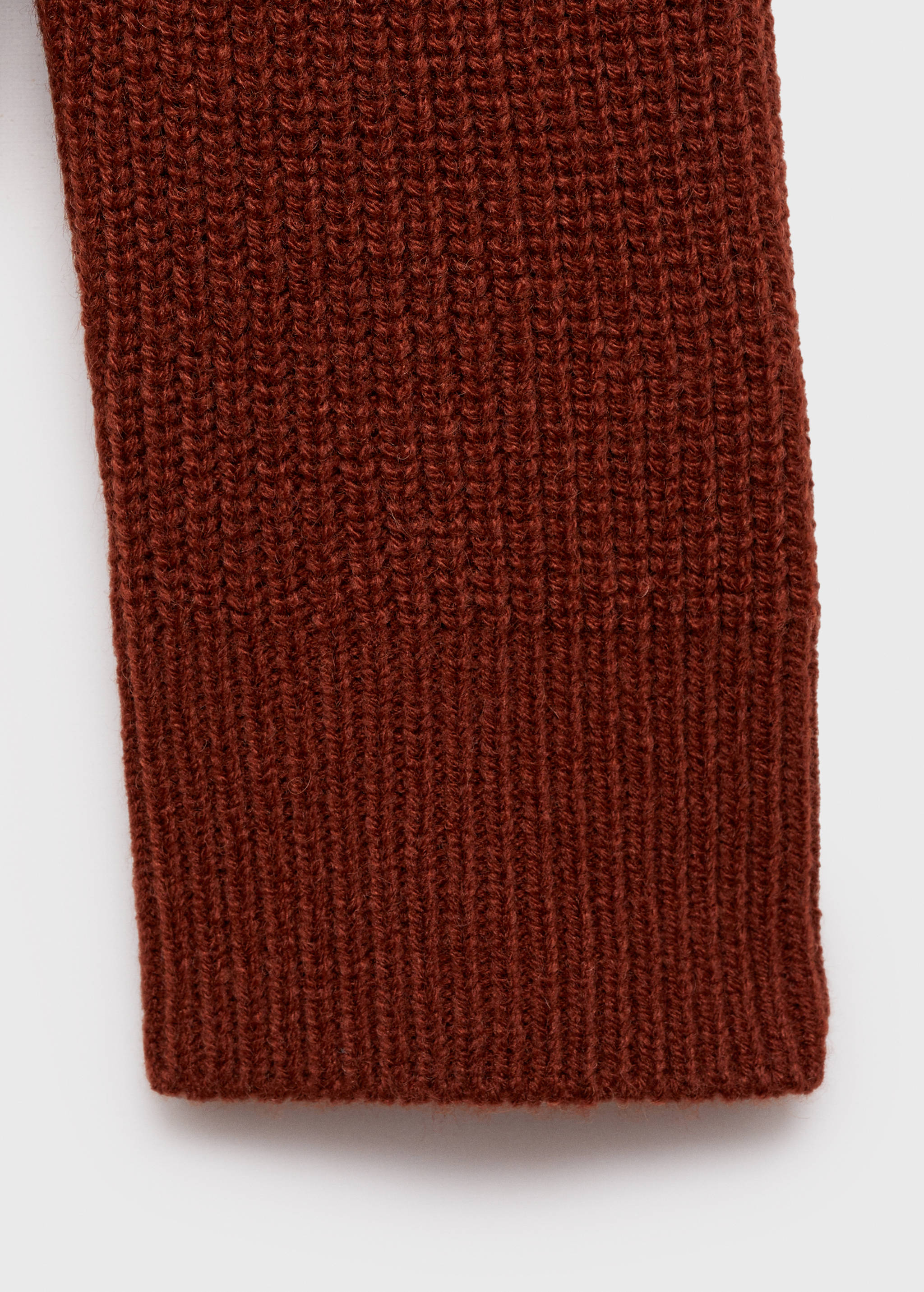 Rib-knit sweater with perkins neck - Details of the article 0