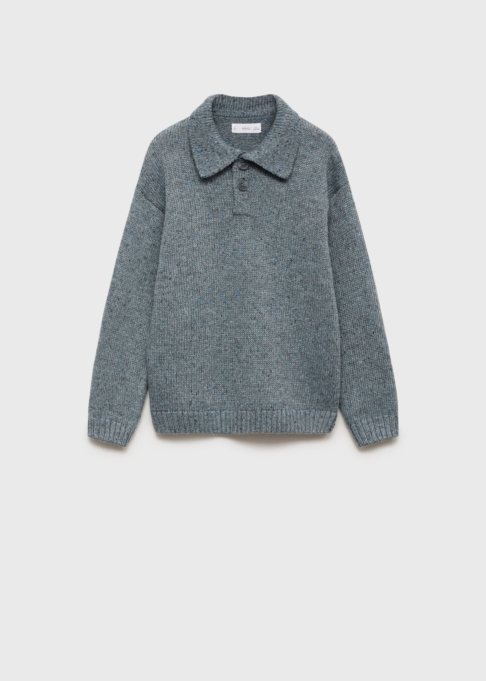 Knitted polo-neck sweater - Article without model