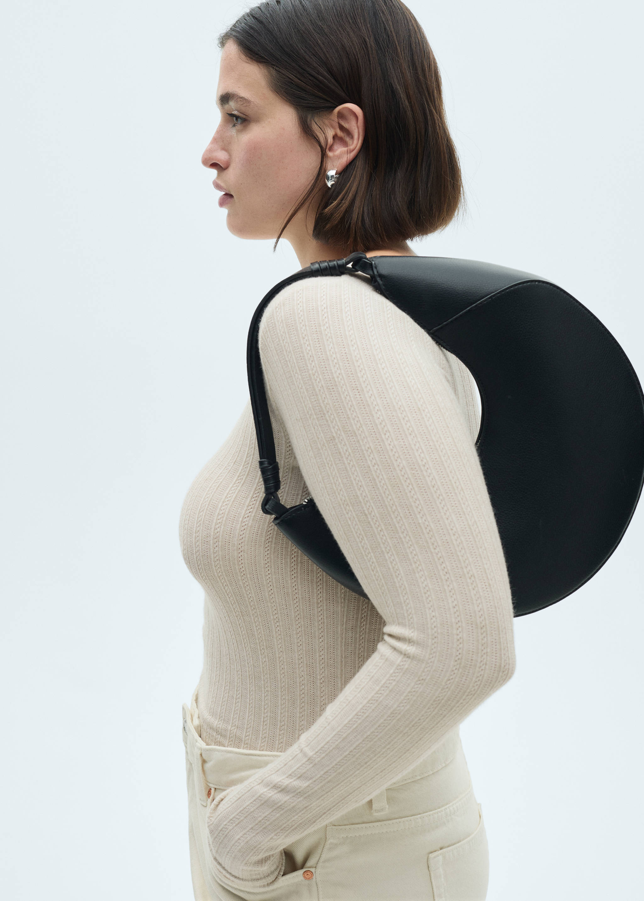 Long-sleeved pointelle t-shirt - Details of the article 5