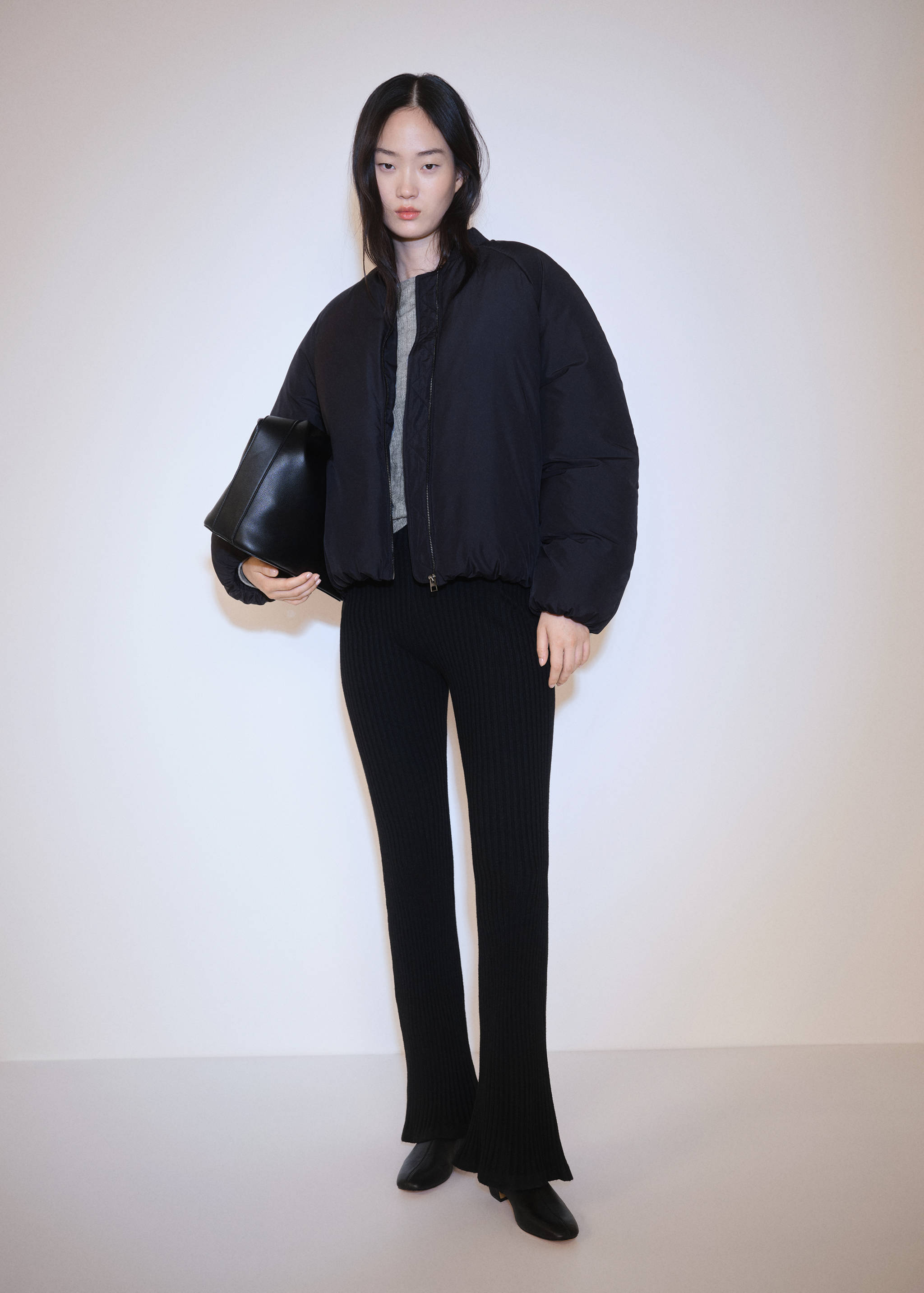 Long-sleeved pointelle t-shirt - General plane