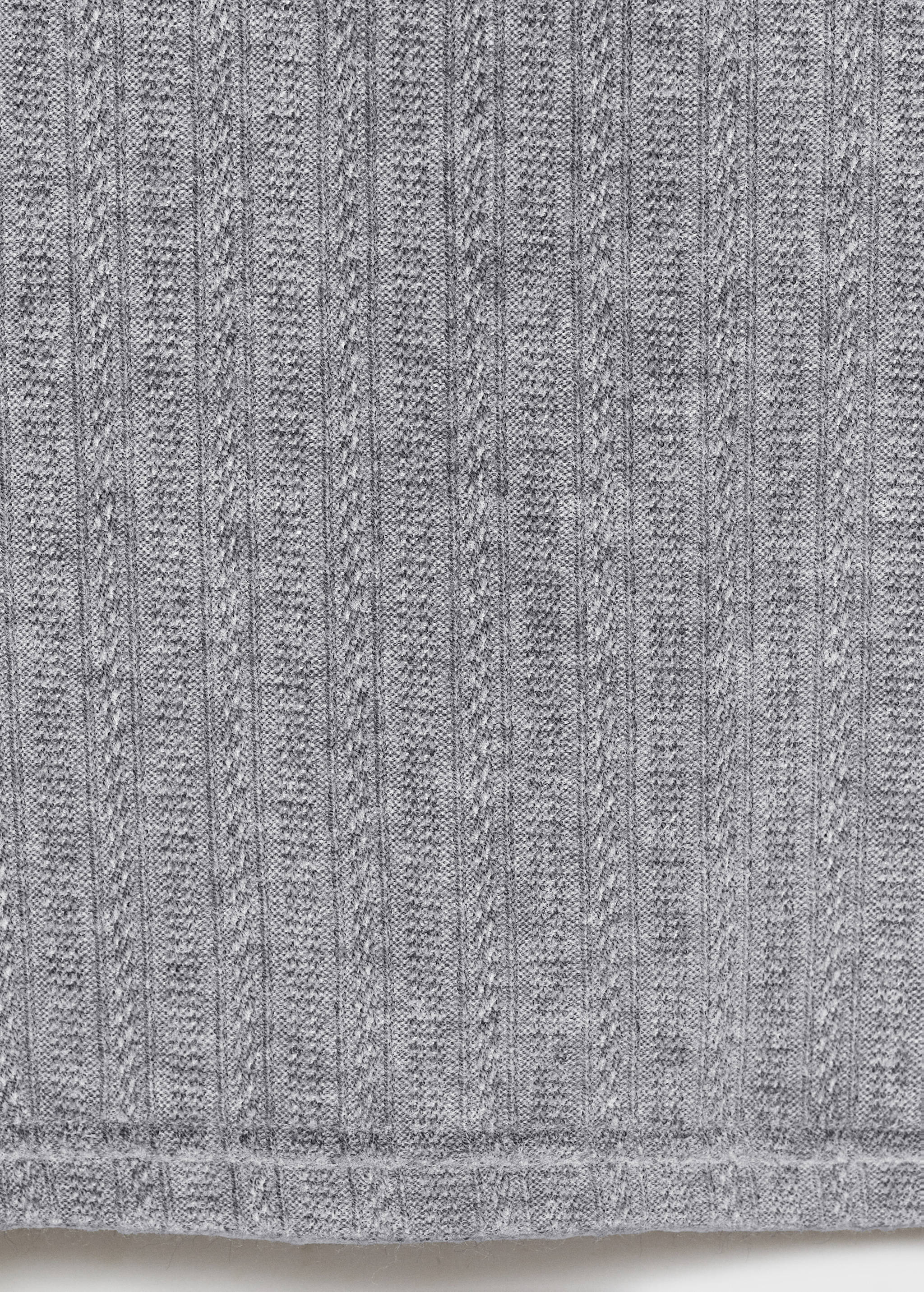 Long-sleeved pointelle t-shirt - Details of the article 0